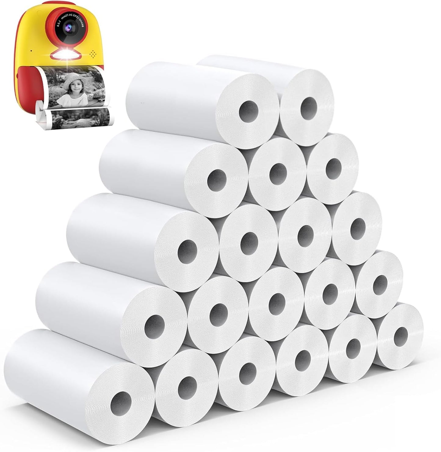 20 Rolls Thermal Paper for Kids Instant Cameras