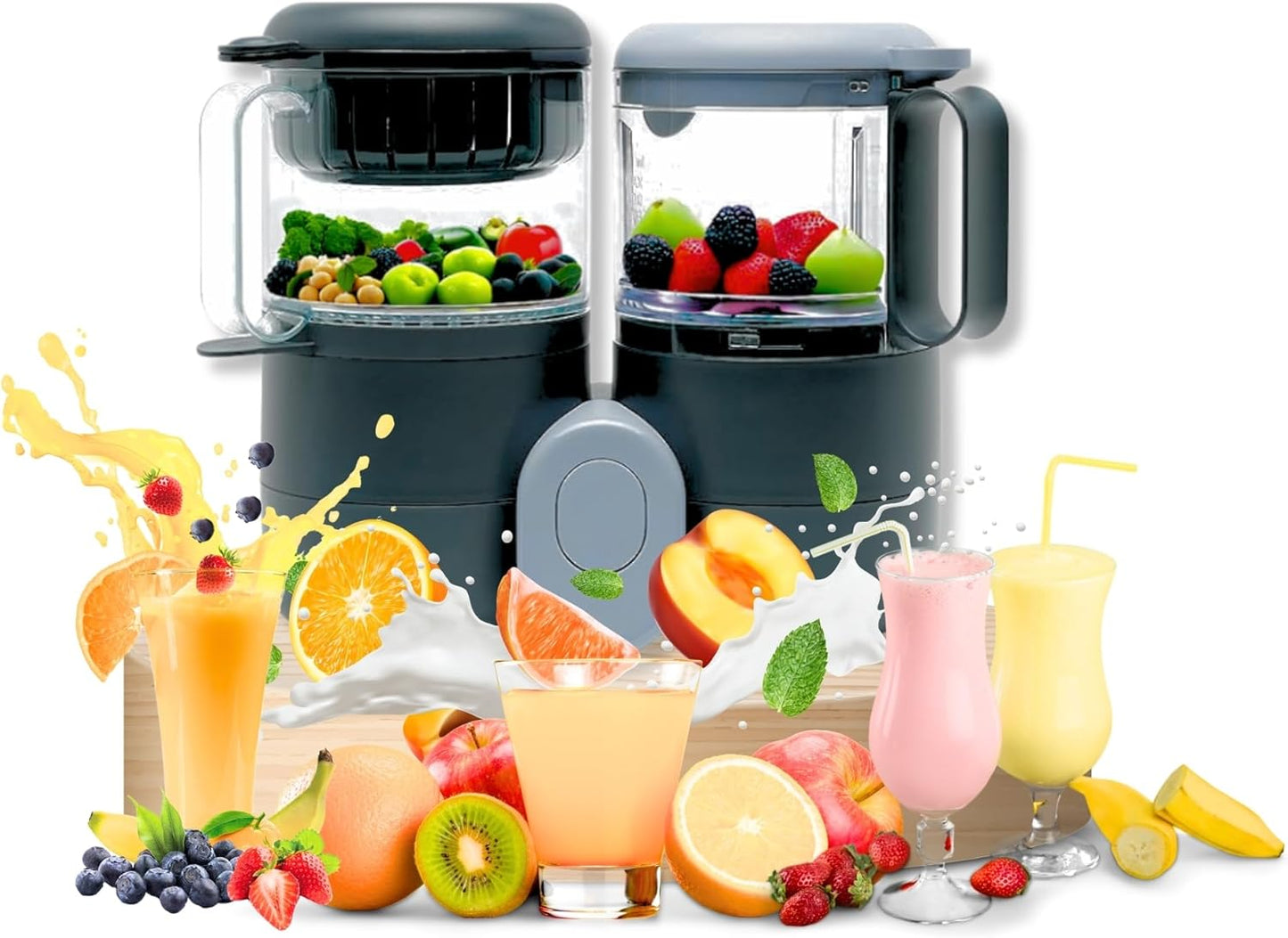 2-in-1 Baby Food Maker - Time-Saving Processor
