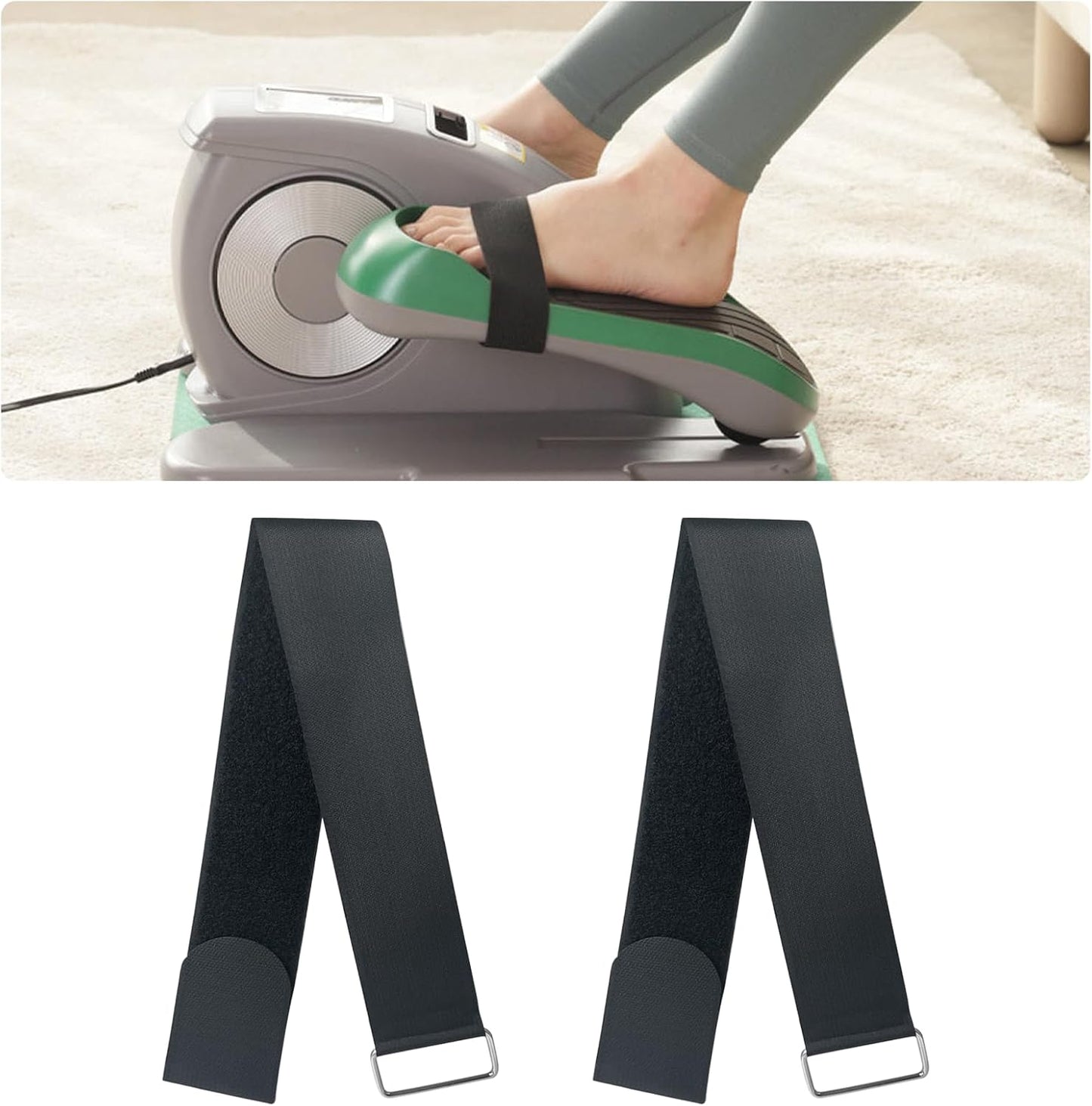 Adjustable Pedal Straps for Under Desk Elliptical - Secure Fit!
