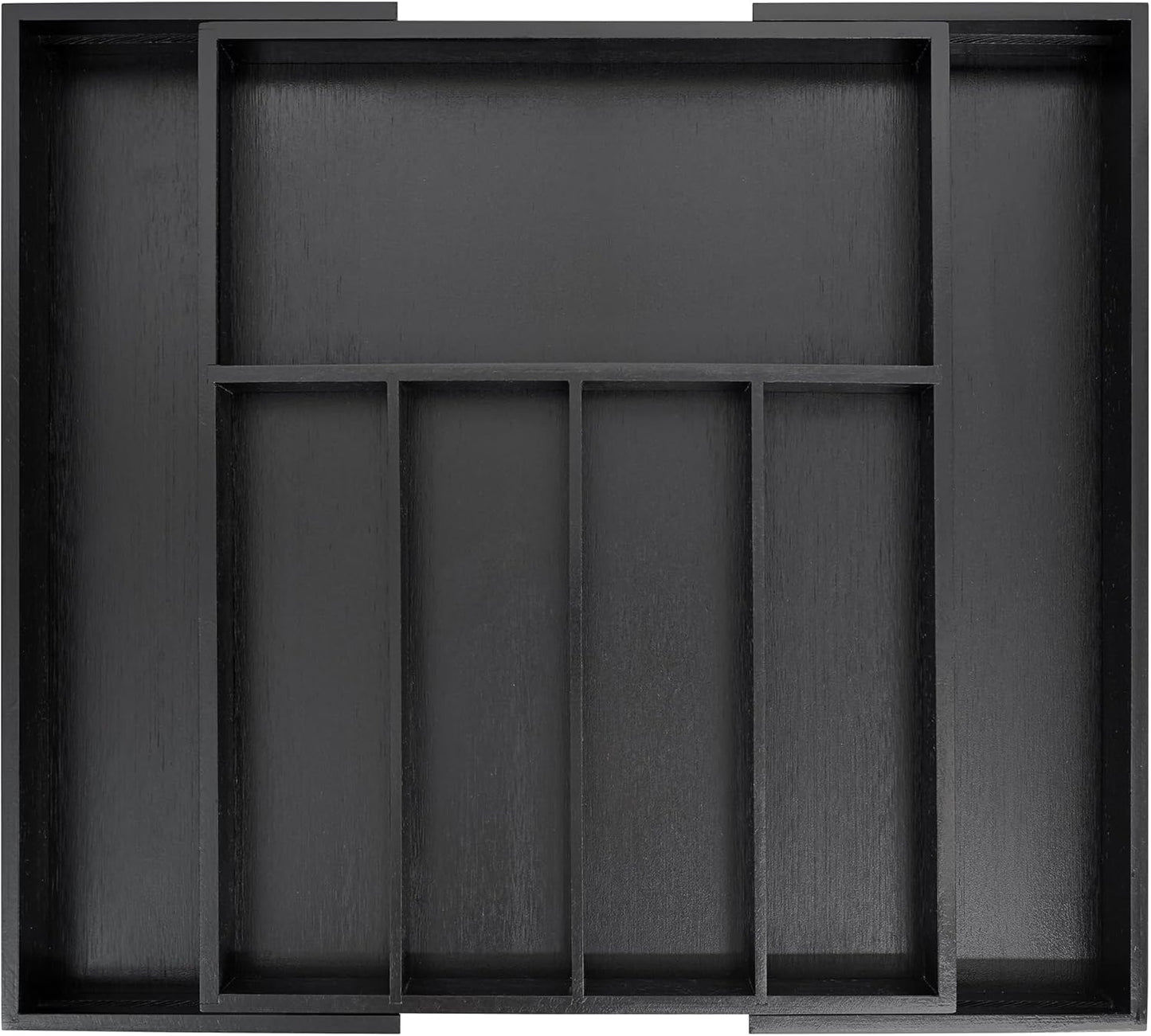 VaeFae Premium Bamboo Drawer Organizer for Kitchen Utensils
