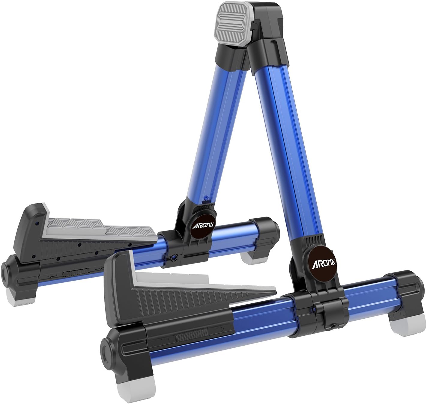 Portable Blue Guitar Stand - Adjustable & Secure