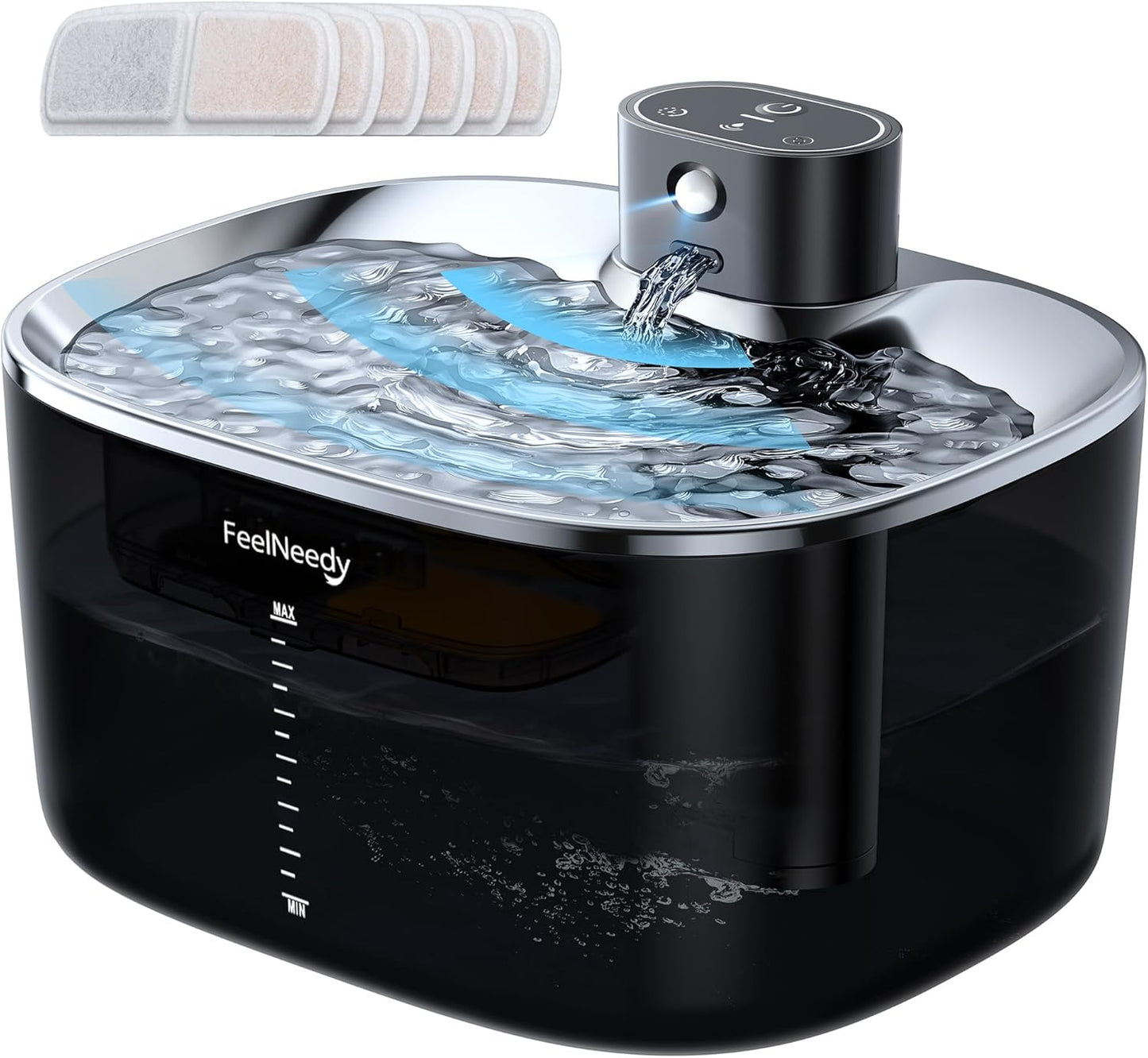 Cordless Cat Water Fountain - 4L Easy to Clean Design for Cats