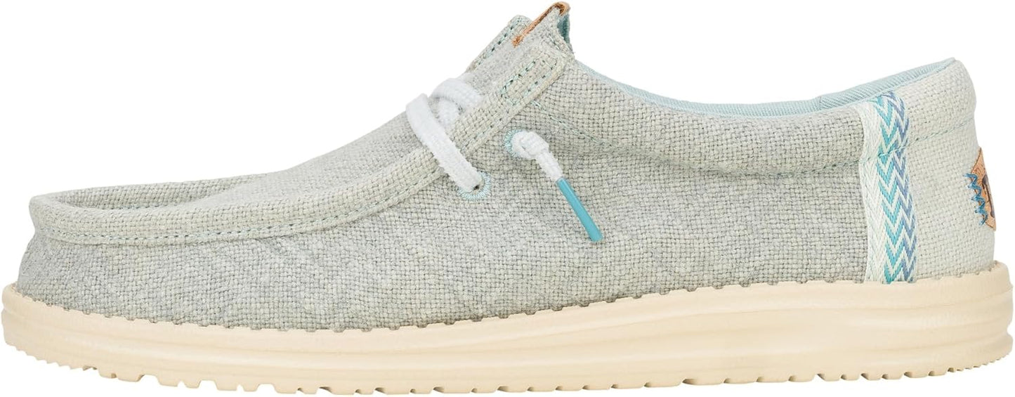 HEYDUDE Wally Jute Slip-on Loafers for Comfortable Travel Wear