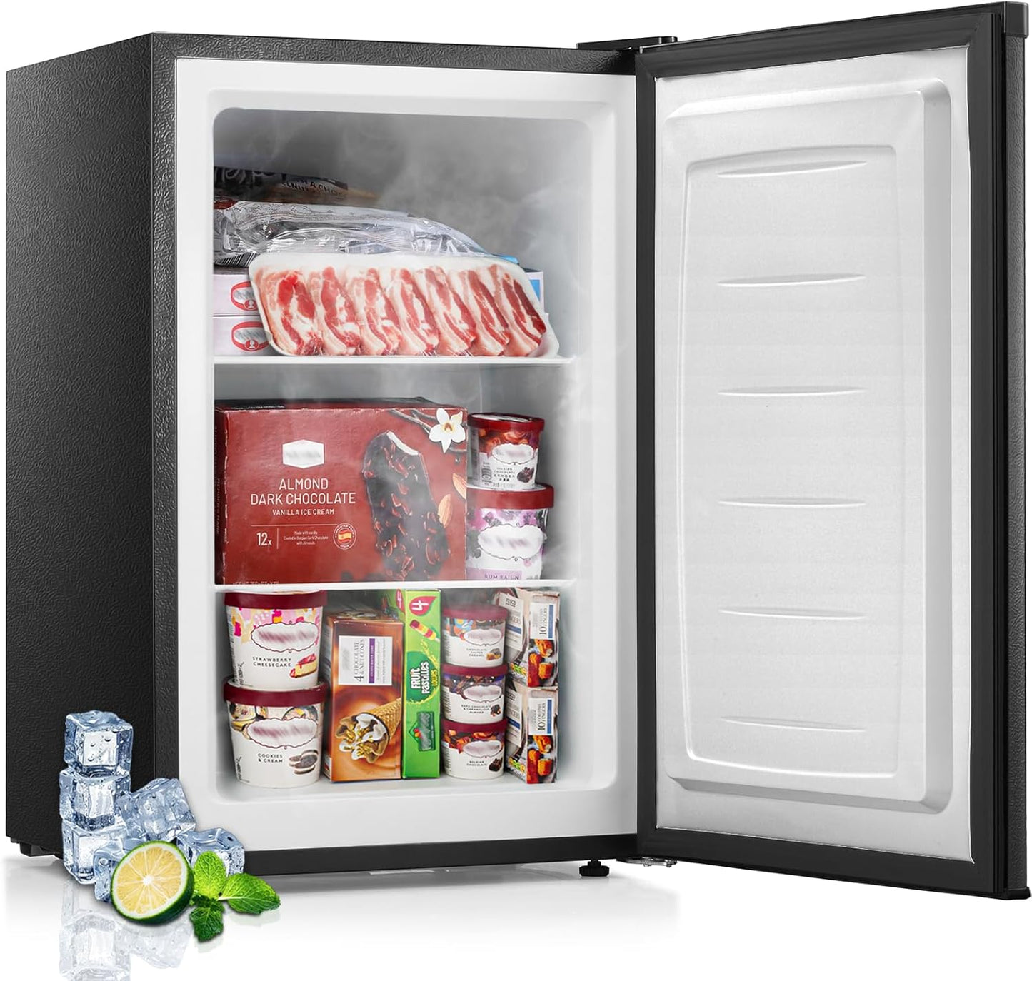 3.0 Cu.ft Small Upright Freezer for Home Office Kitchen Dorm