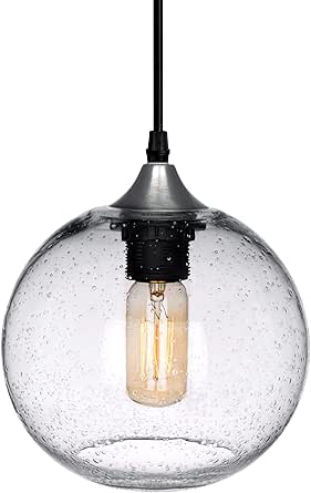 Hand Blown Glass Pendant Lights for Kitchen Island and More