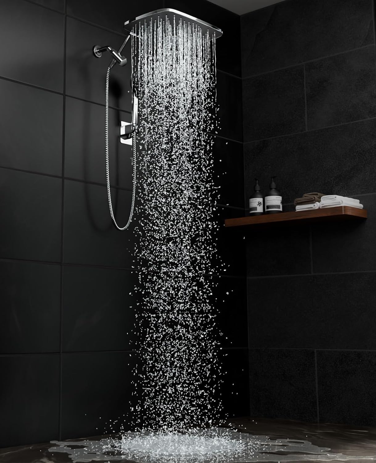 Veken 11.8-Inch High Pressure Rain Shower Head with Handheld