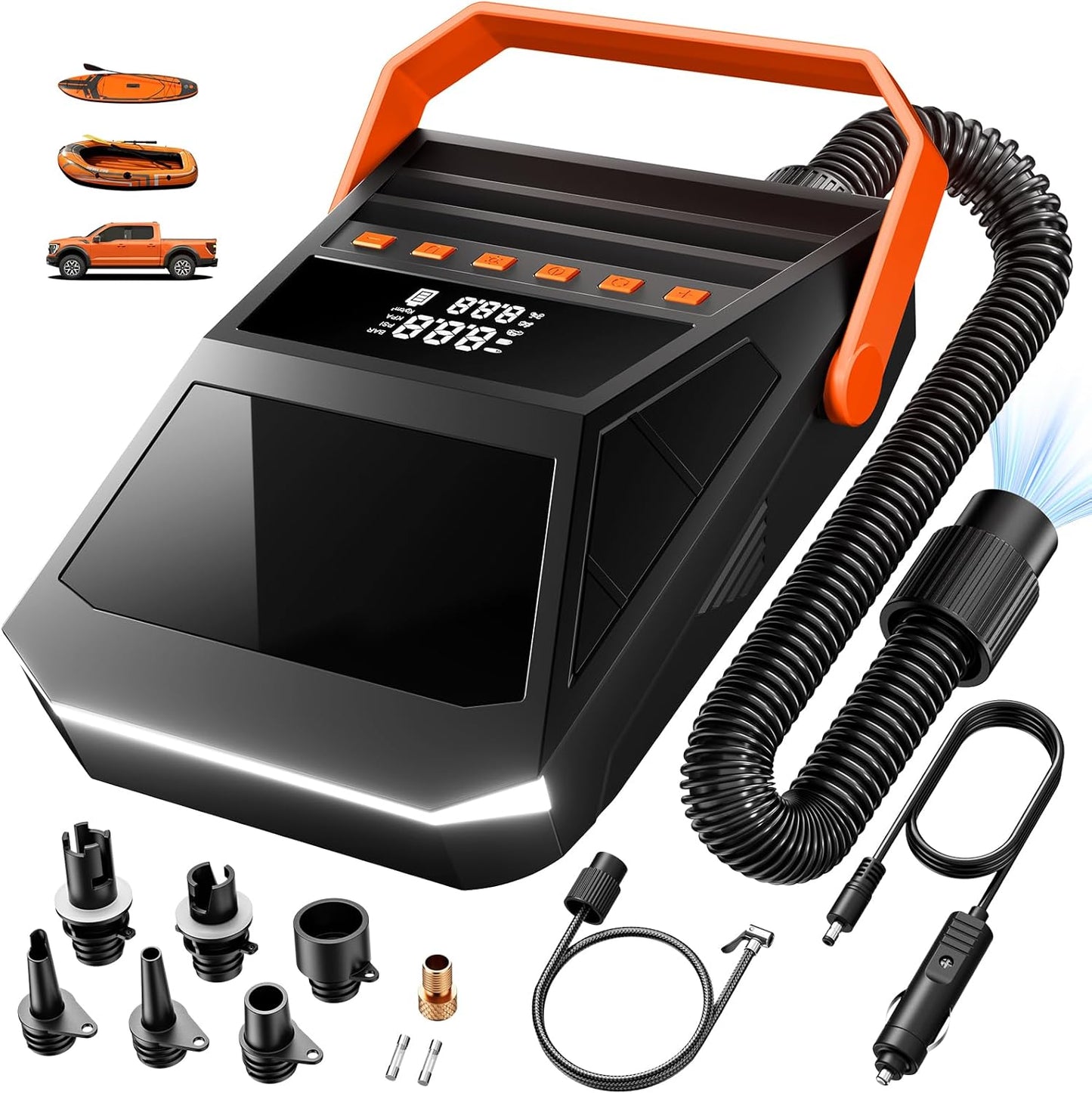 Electric Paddle Board Pump with Auto-off and High Pressure 50PSI