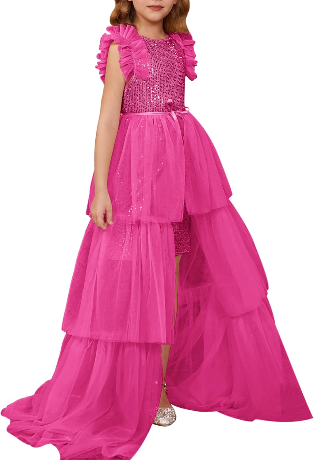 Girls Sequin Dress for Pageants and Parties - Sparkle Style