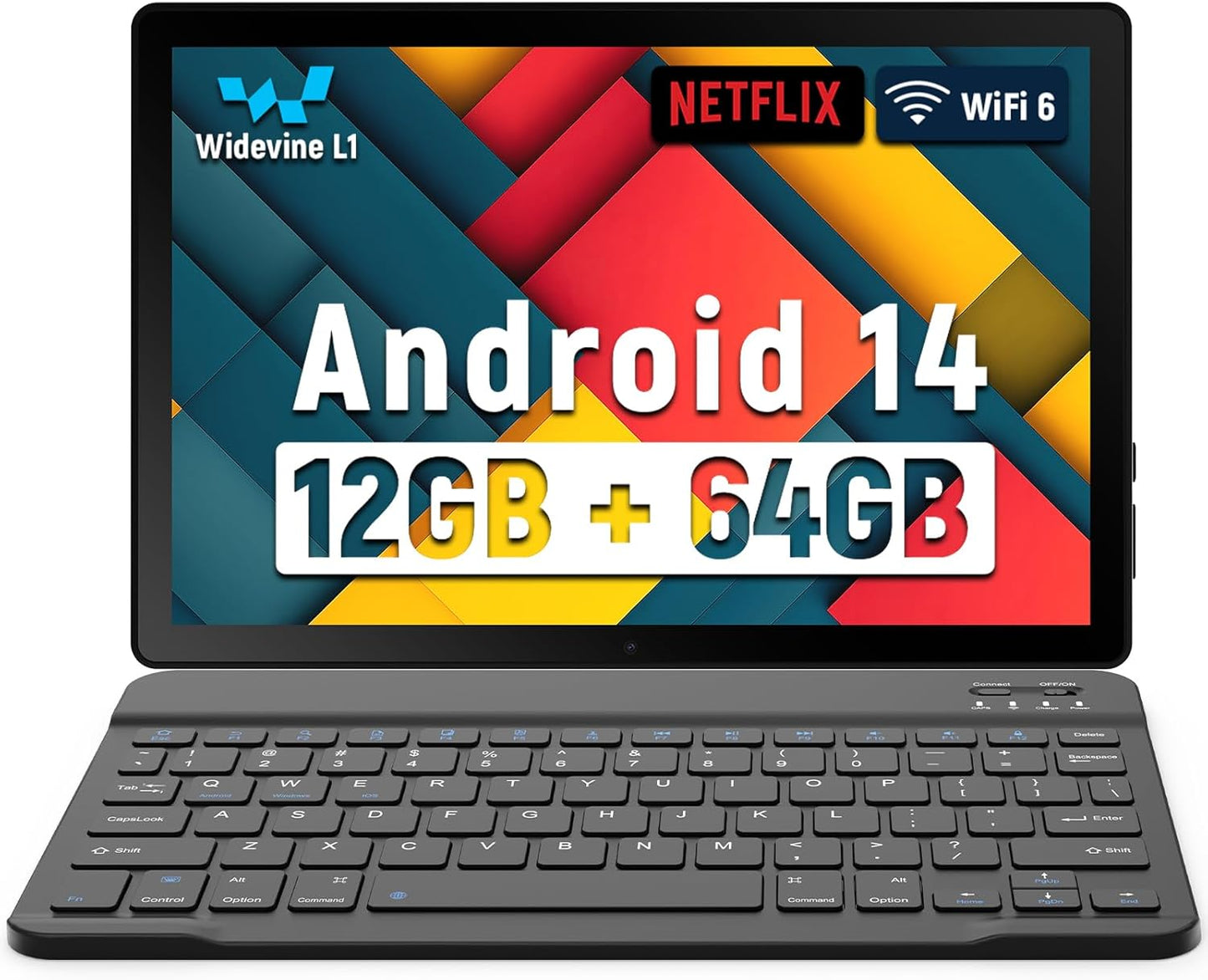 Latest 2025 Upgraded Android Tablet 10.1 Inch with Dual Camera