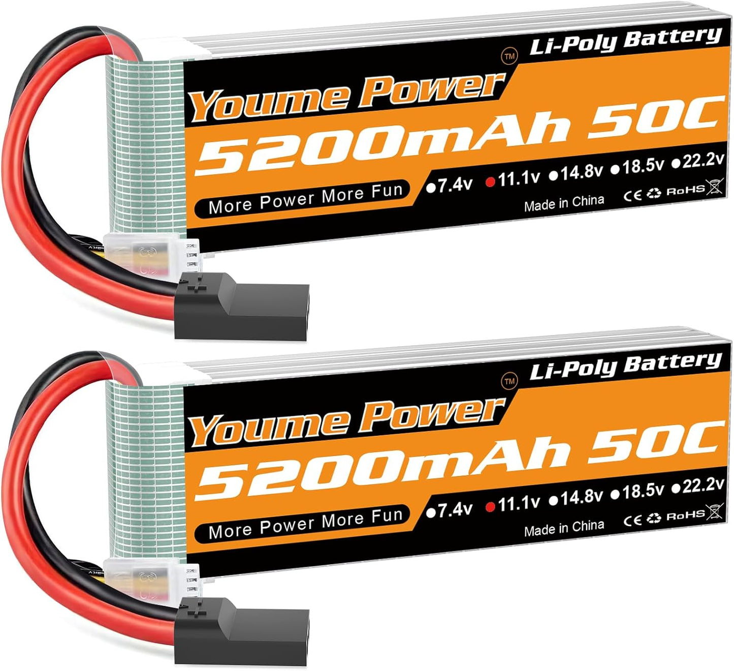 3S Lipo Battery 5200mAh for RC Cars, Drones, and More