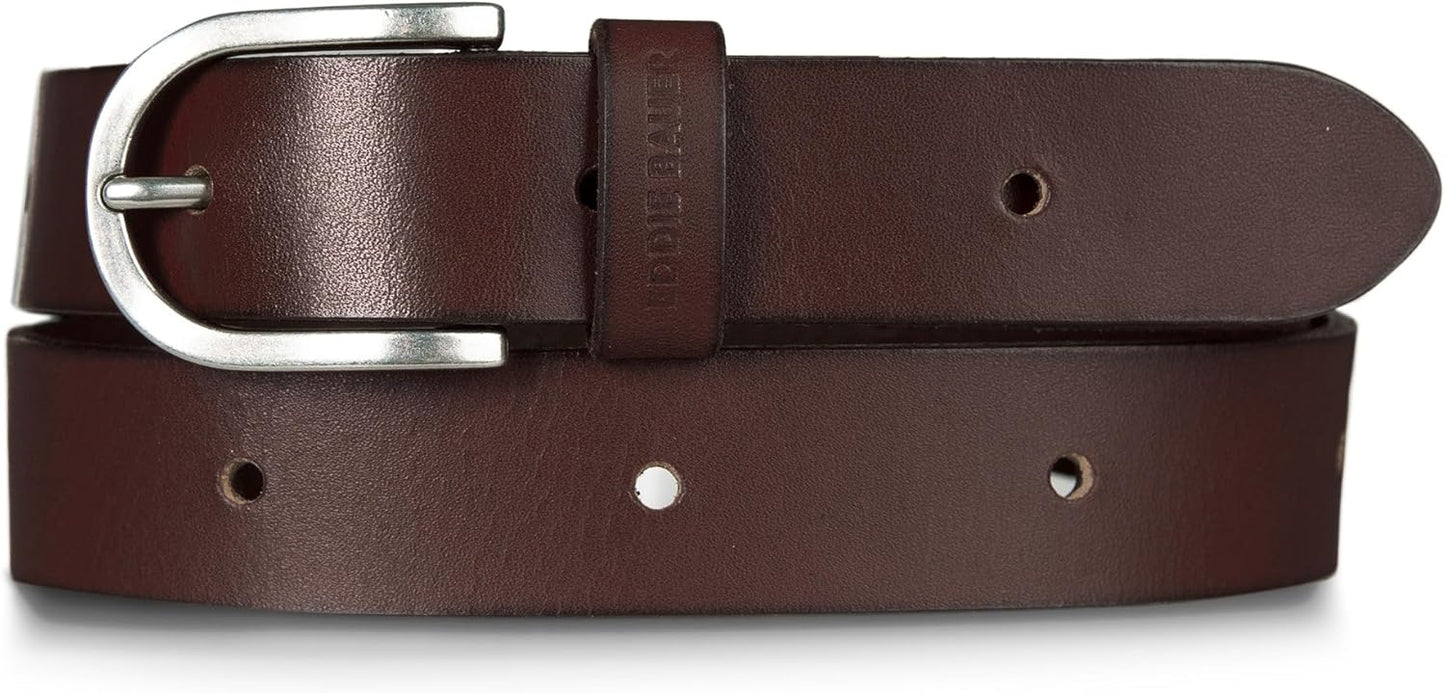 Eddie Bauer Women's Casual Leather Belts with Durable Buckle