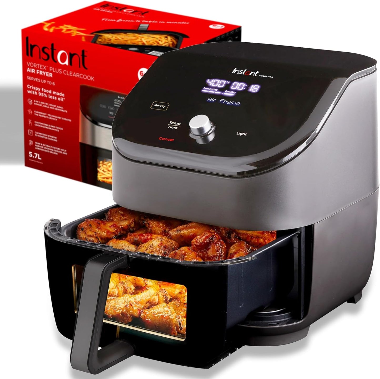 Instant Pot Vortex Plus 6QT ClearCook Air Fryer: Custom Options for Perfect Meals