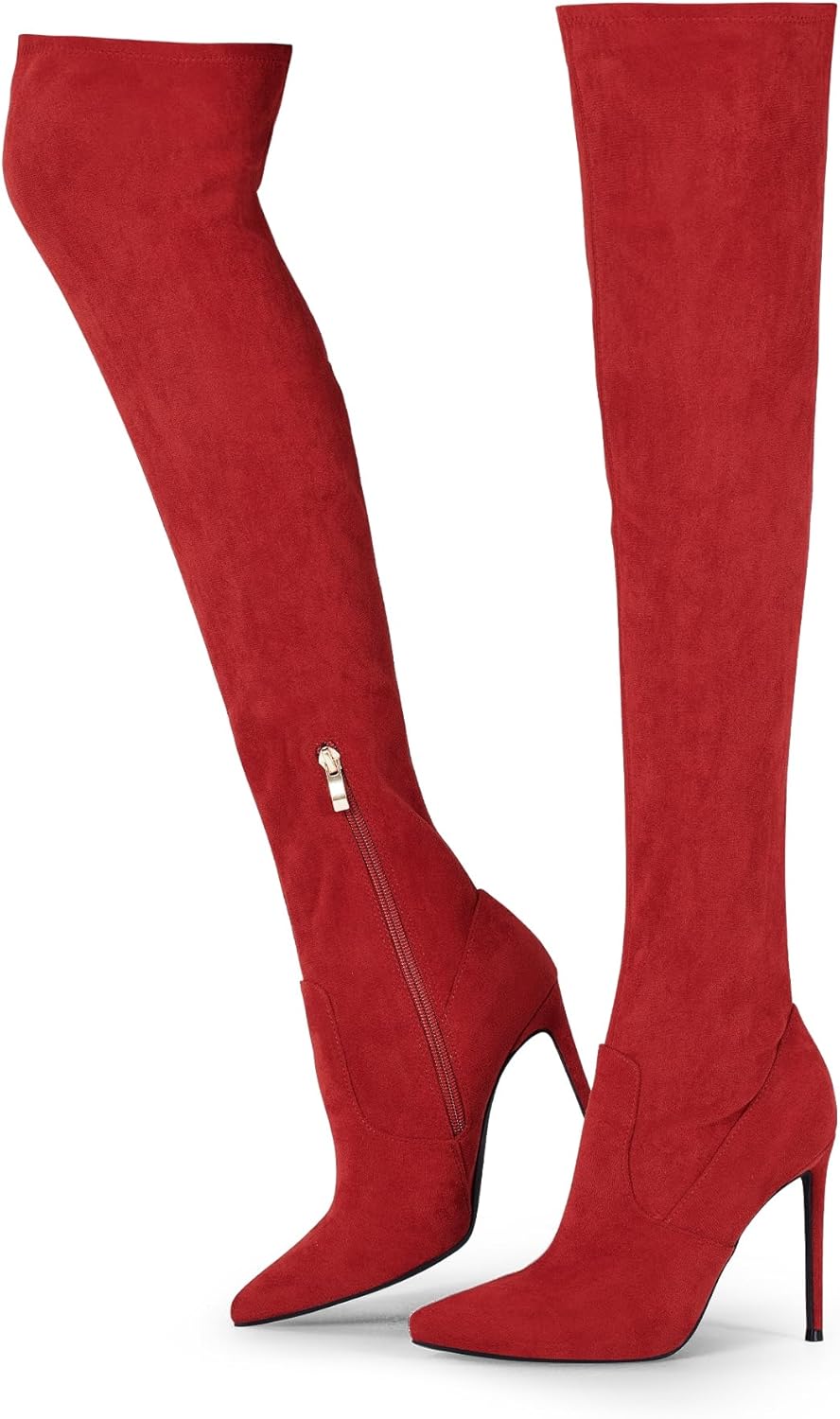 Elisabet Tang Thigh High Boots for Women with 4.3 Stilettos
