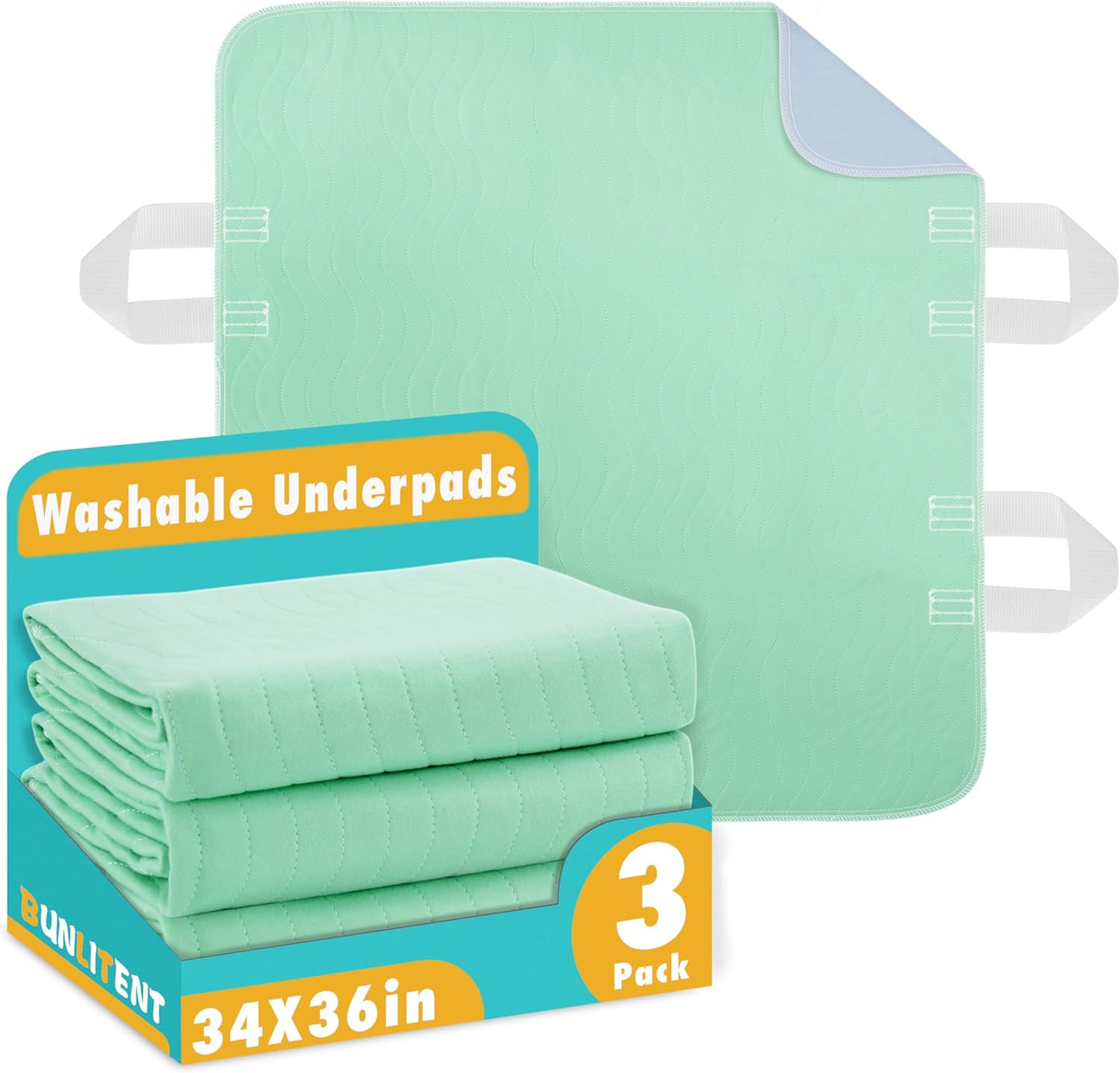 Incontinence Washable Underpads with Handles for Easy Care