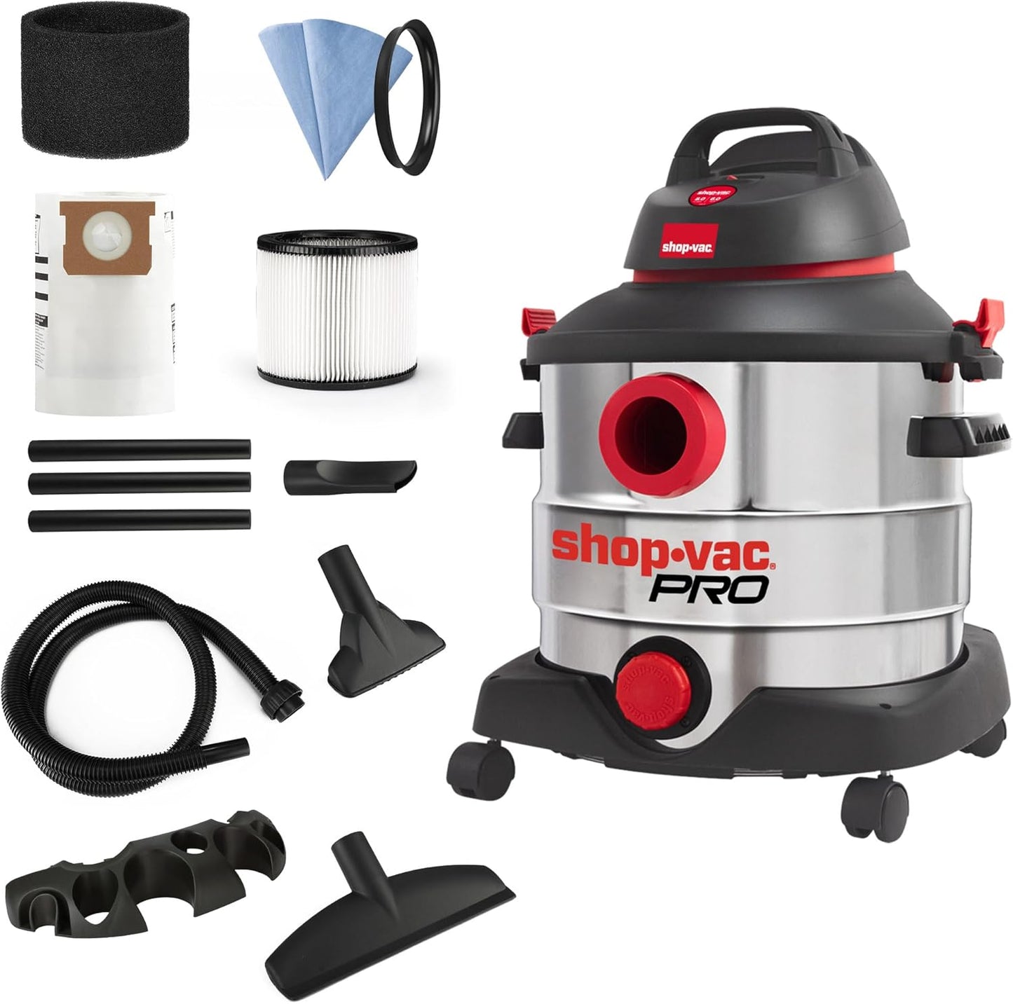 Shop-Vac 8 Gallon 6.0 Peak HP Wet/Dry Vacuum for All Needs