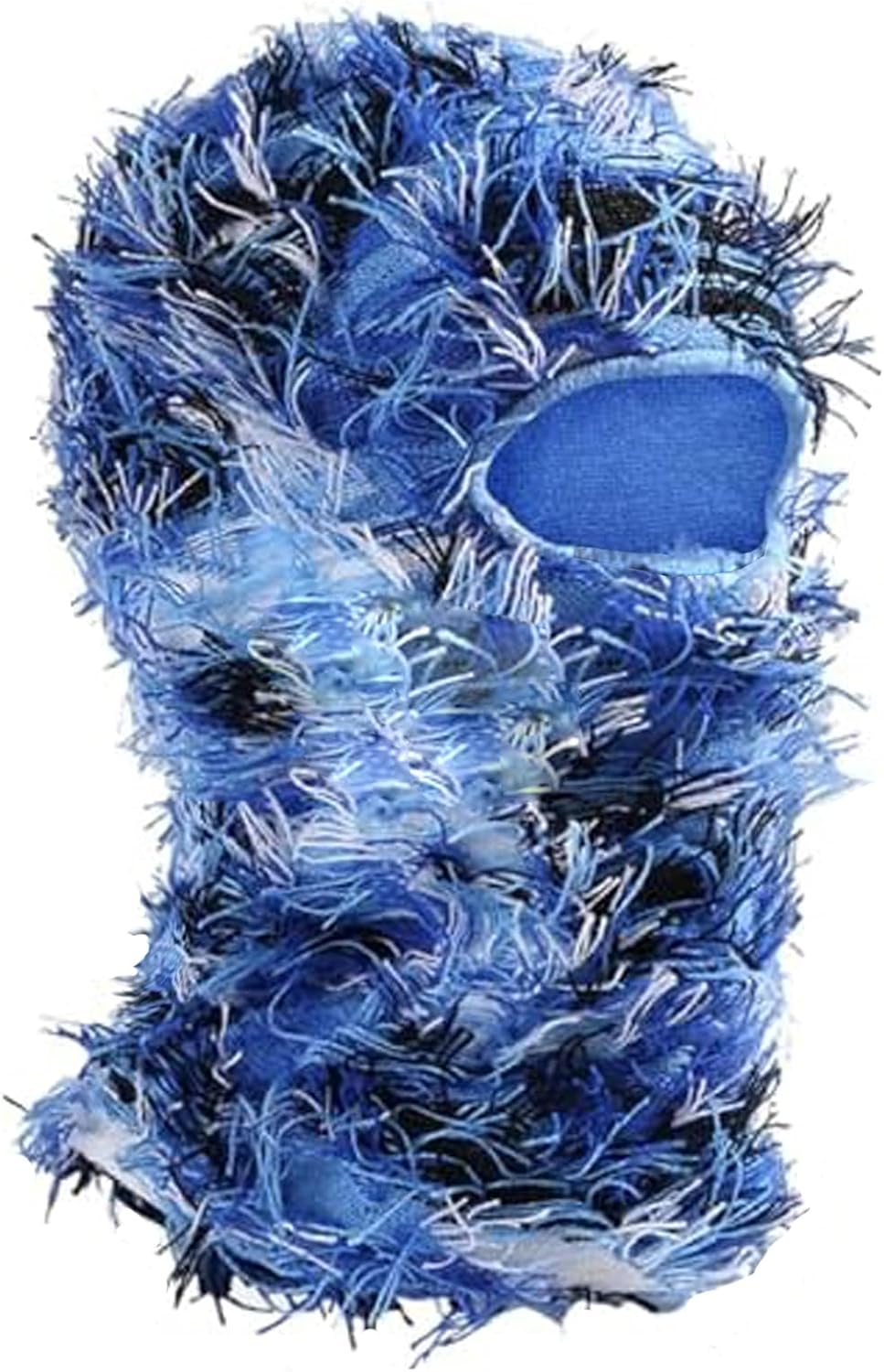 Stay Warm in Style with Distressed Knit Balaclava by Ezovino
