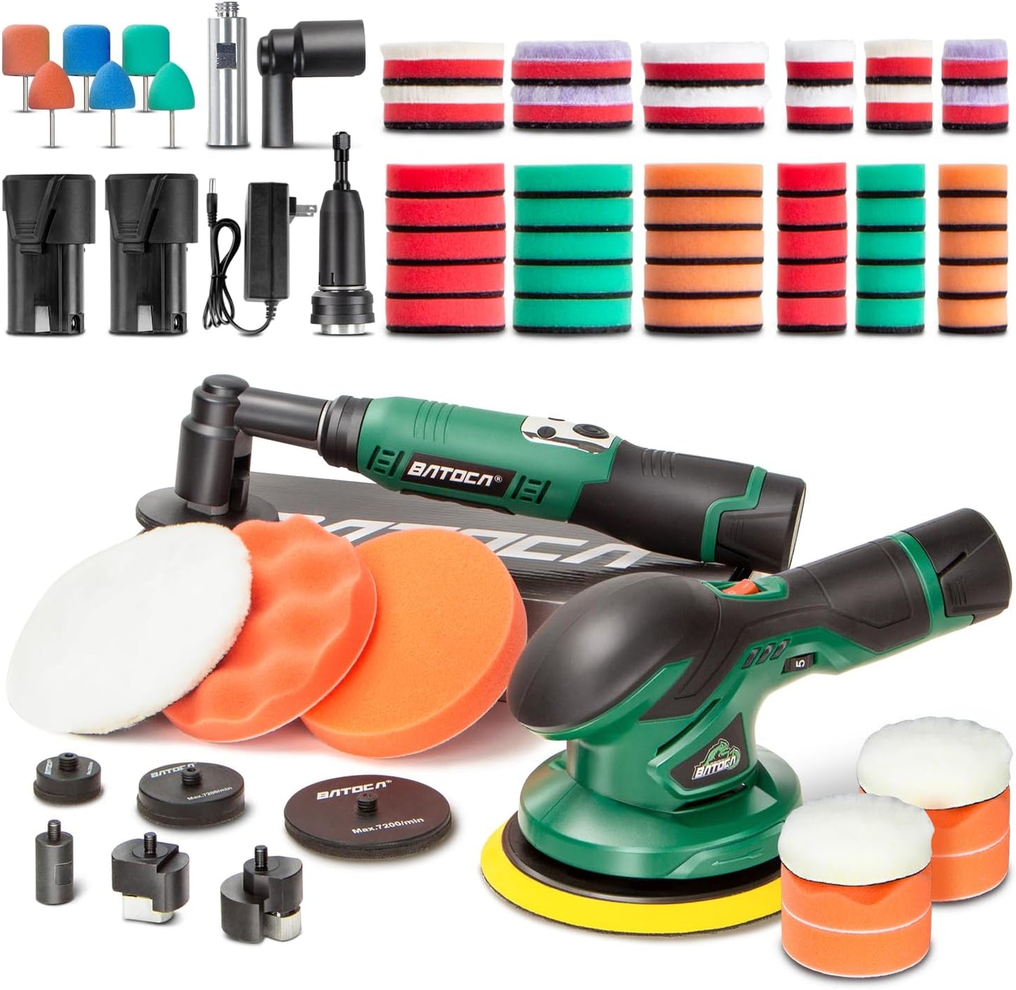 BATOCA S3 Cordless Car Buffer Polisher & S6 Mini Polisher Combo