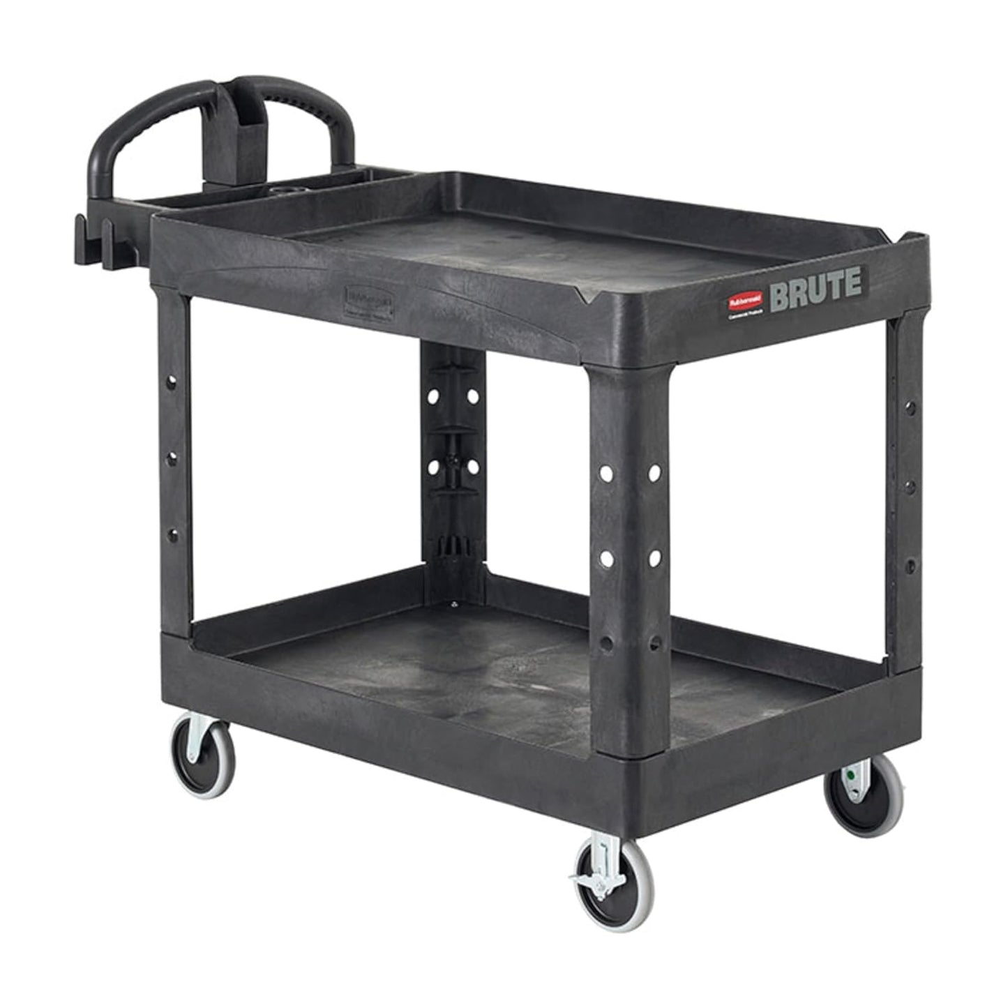 Rubbermaid Commercial 2-Shelf Utility Cart for Heavy Loads