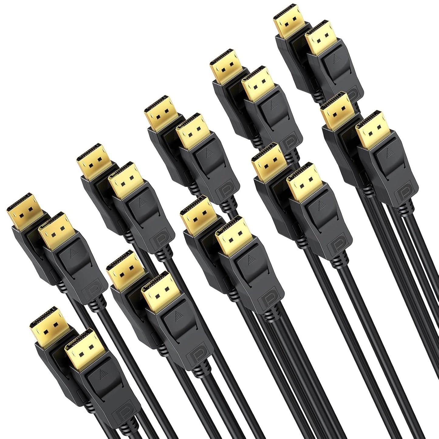 DisplayPort to DisplayPort Cable 6FT 10-Pack for 4K Gaming