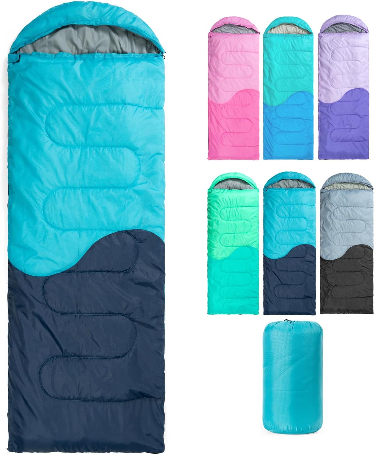 3 Seasons Sleeping Bag for Camping Hiking - Lightweight & Warm