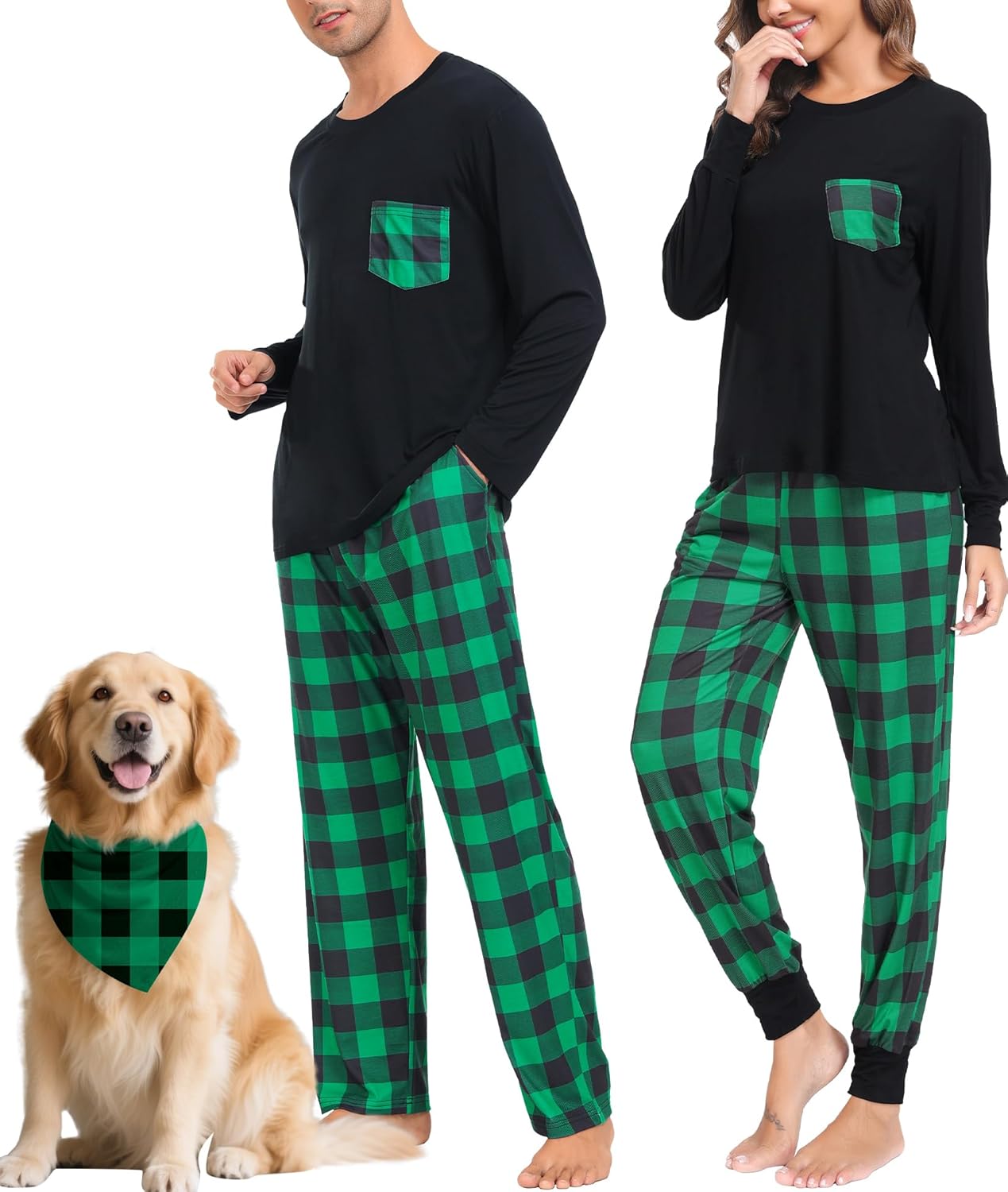 SWOMOG Adult Christmas Pajamas for Couples & Family Fun