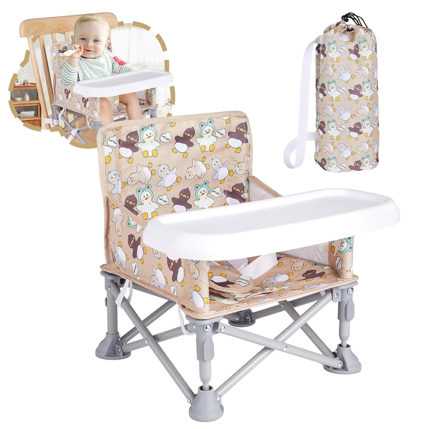 Portable Booster Seat for Toddlers - Ideal for Dining & Travel
