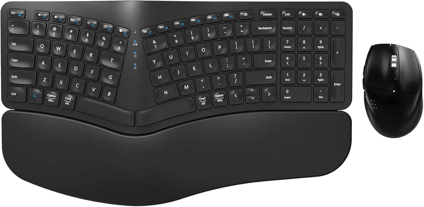 EDJO Ergo Wireless Combo, Split Design, Rechargeable
