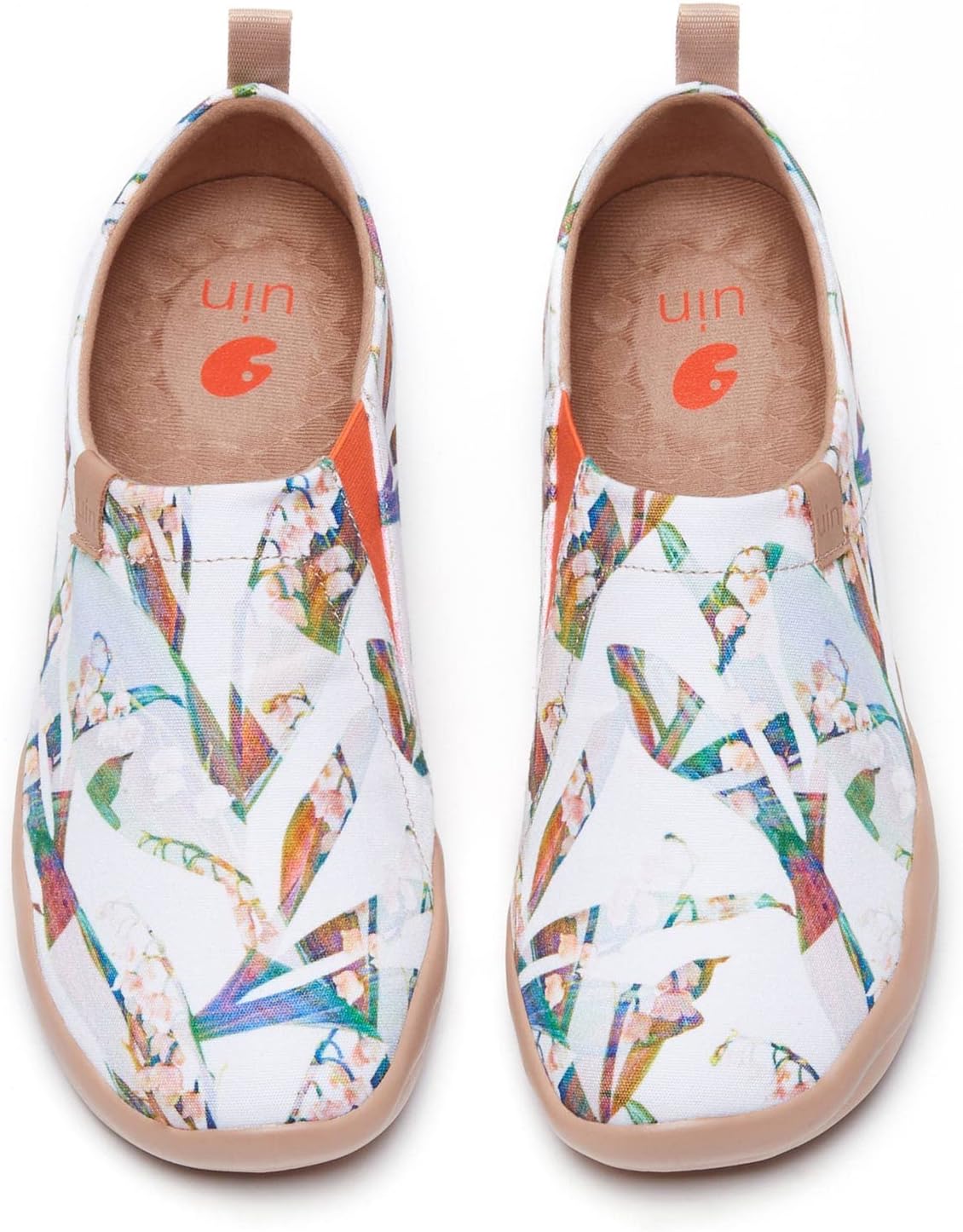 UIN Women's Blossom Slip On Shoes: Colorful Comfortable Sneakers