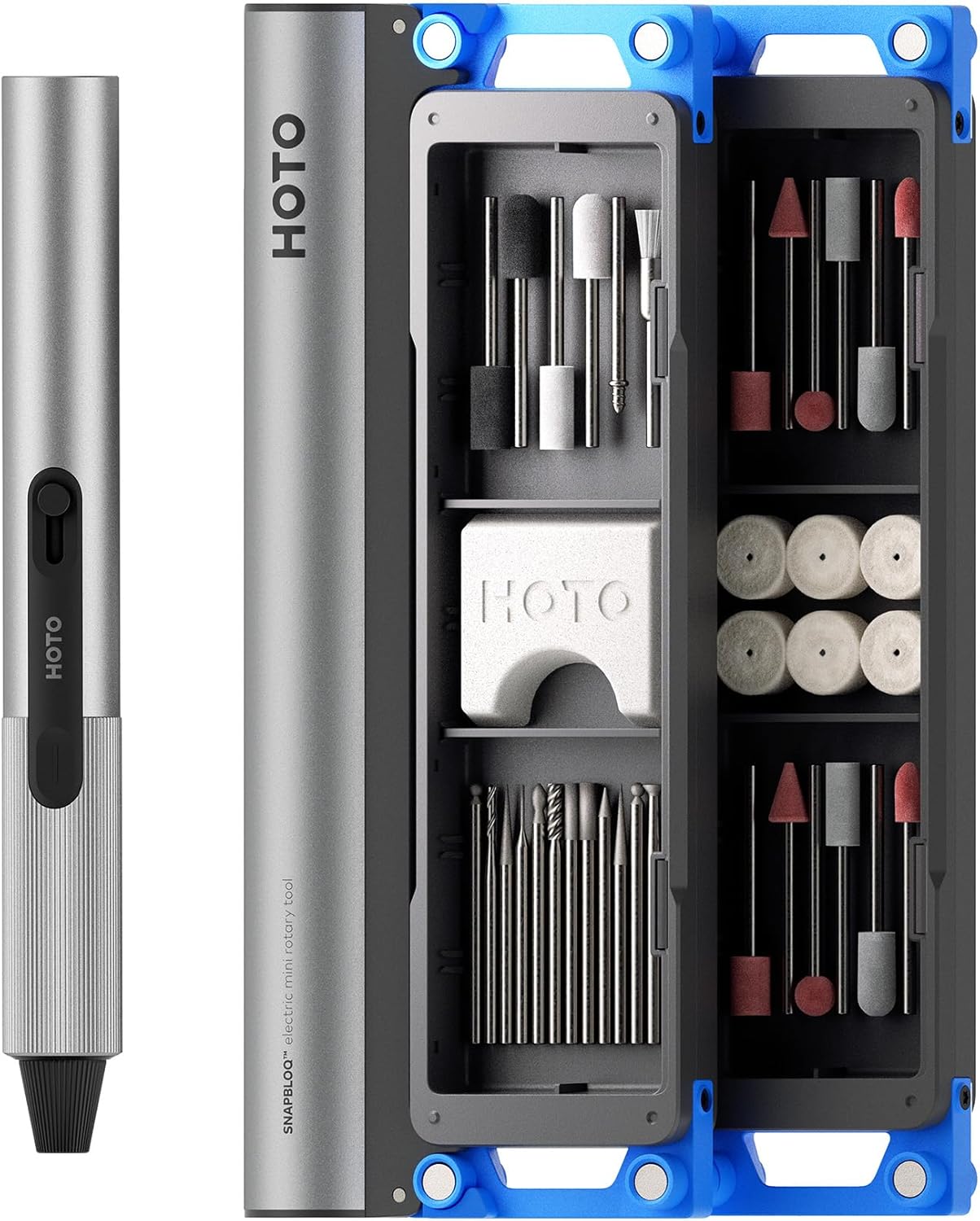 HOTO SNAPBLOQ Mini Cordless Rotary Tool Kit for DIY Crafts