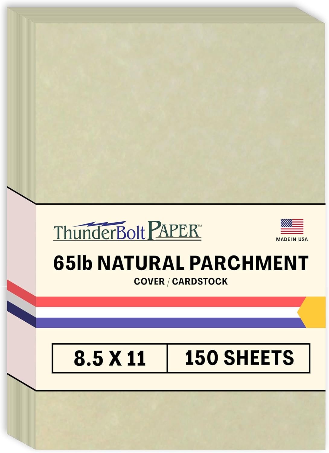 Natural Parchment Cardstock 8.5x11 for Crafts and Printing