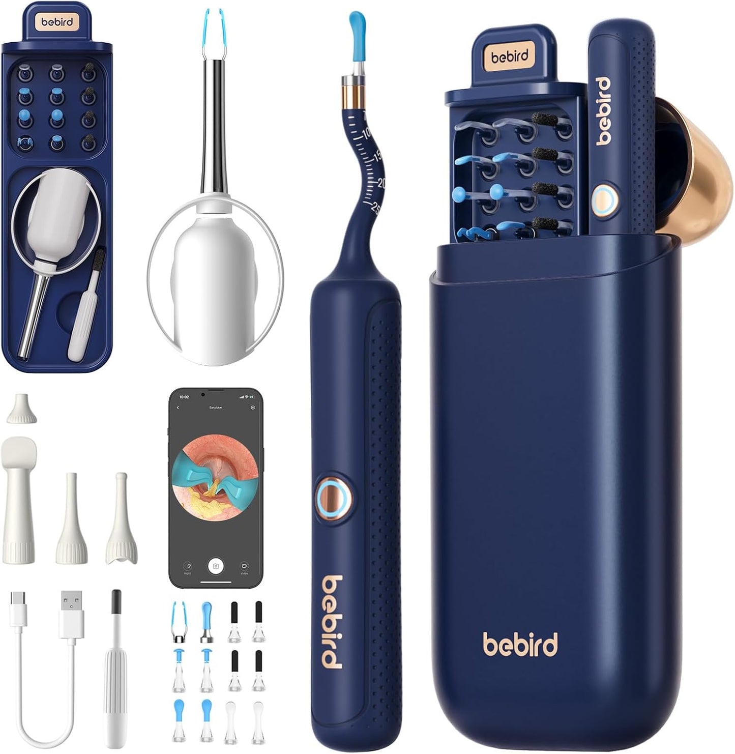 Wireless Earwax Remover Kit by Bebird - Clear Vision & Easy Cleaning!