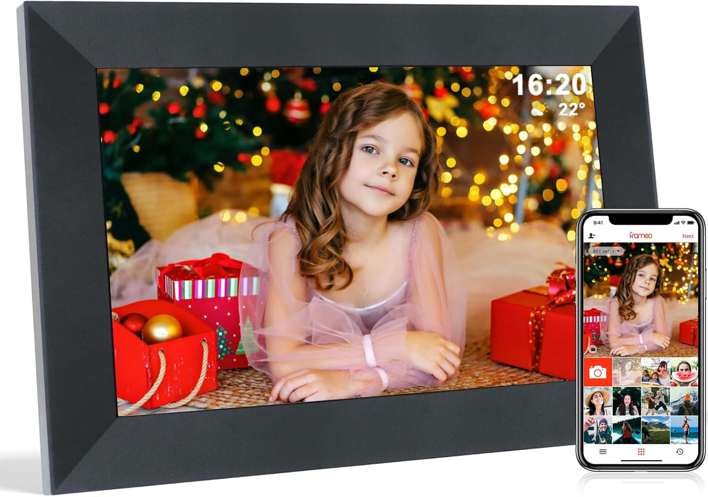 Fameo 10.1 inch WiFi Digital Picture Frame with Touchscreen