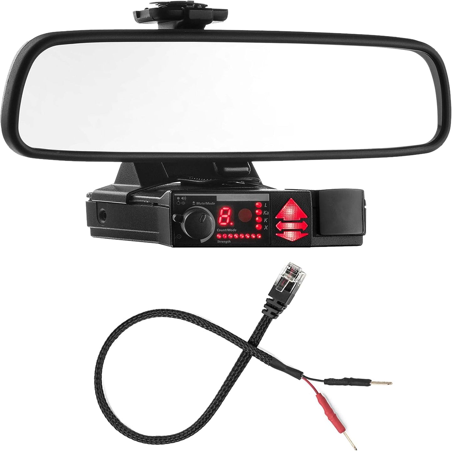 Radar Mount Mirror Mount and Wire for Valentine V1 Detectors