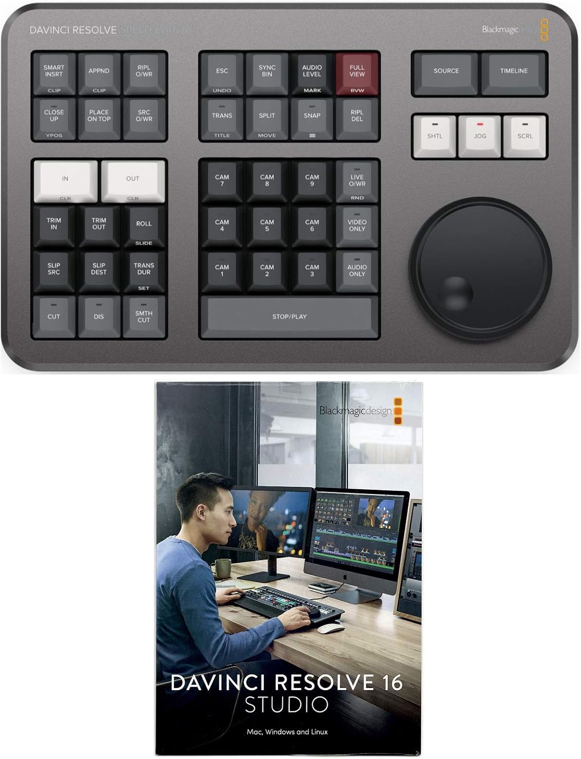 Blackmagic Design Davinci Resolve Studio with Speed Editor Bundle