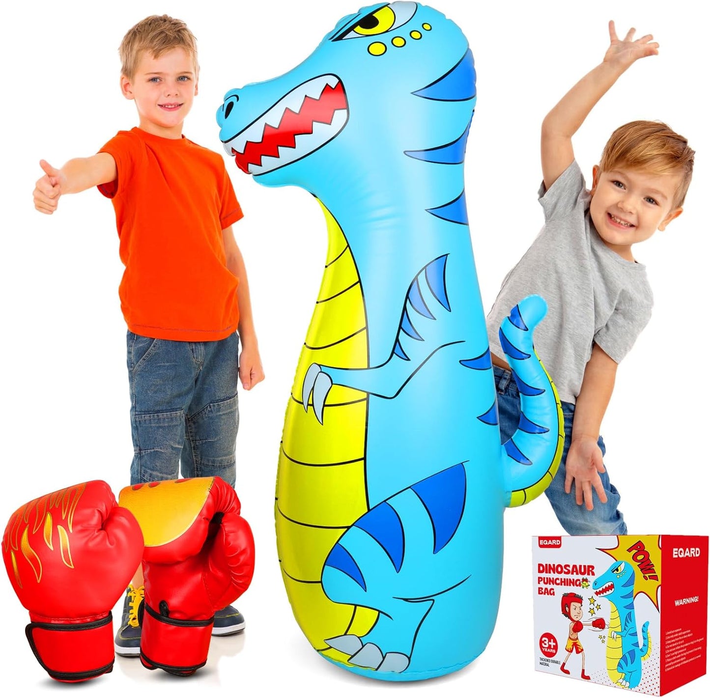 Inflatable Dinosaur Bop Bag - Instant Bounce & Fun!