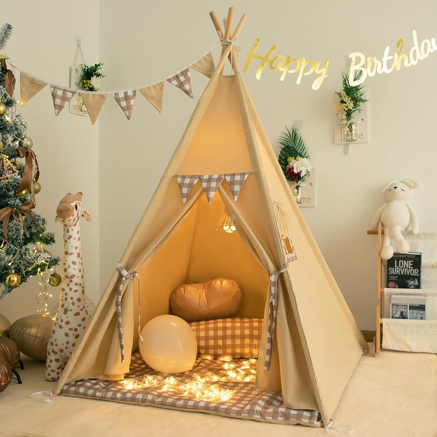TreeBud Teepee Tent Set - Magical Playhouse Delight