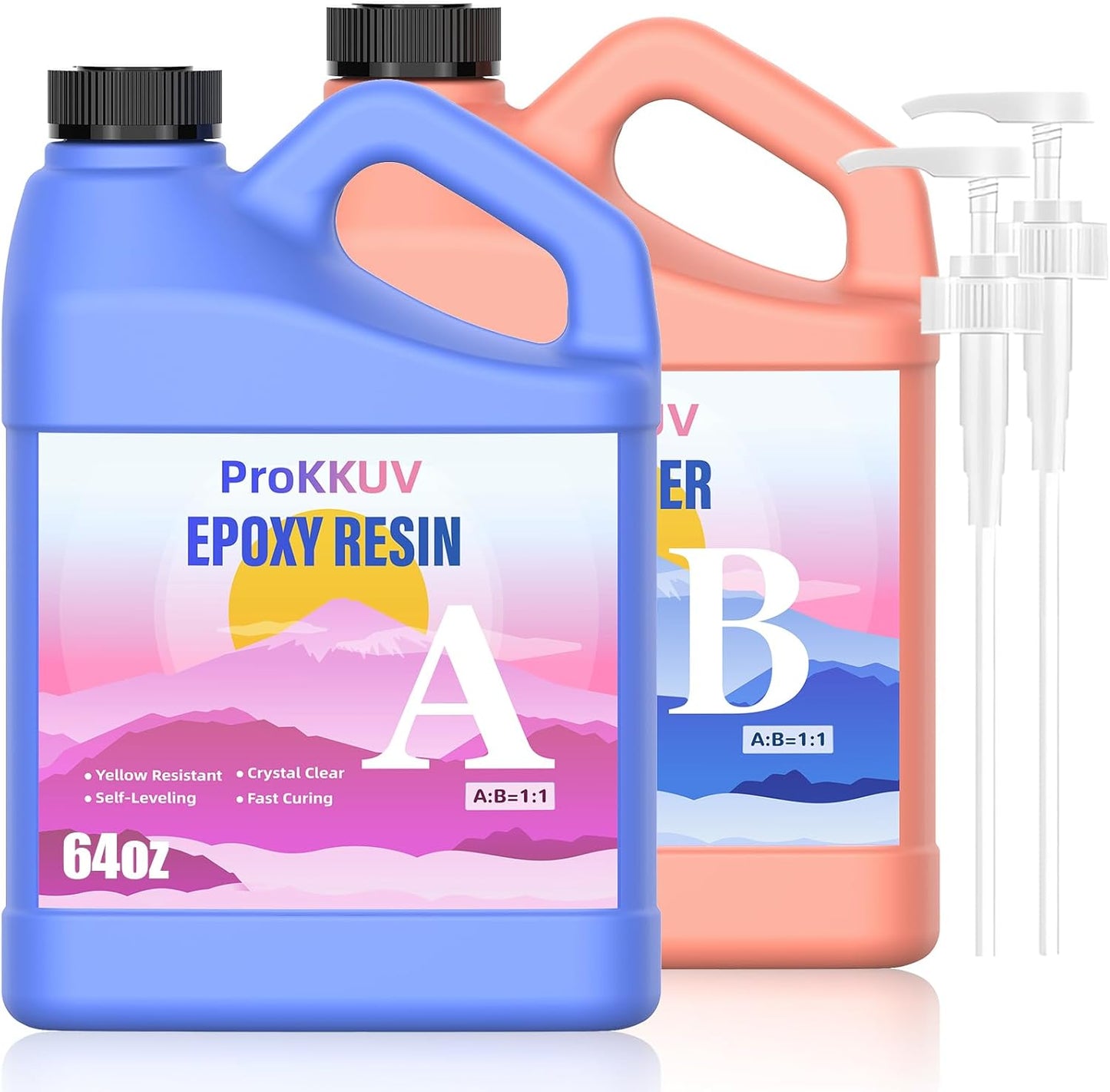 Crystal Clear Epoxy Resin Kit for DIY Crafts and Jewelry Making