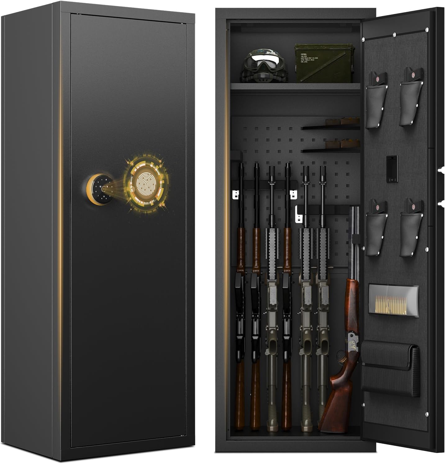 KAER 12-15 Gun Safe with Biometric Access and Customizable Space