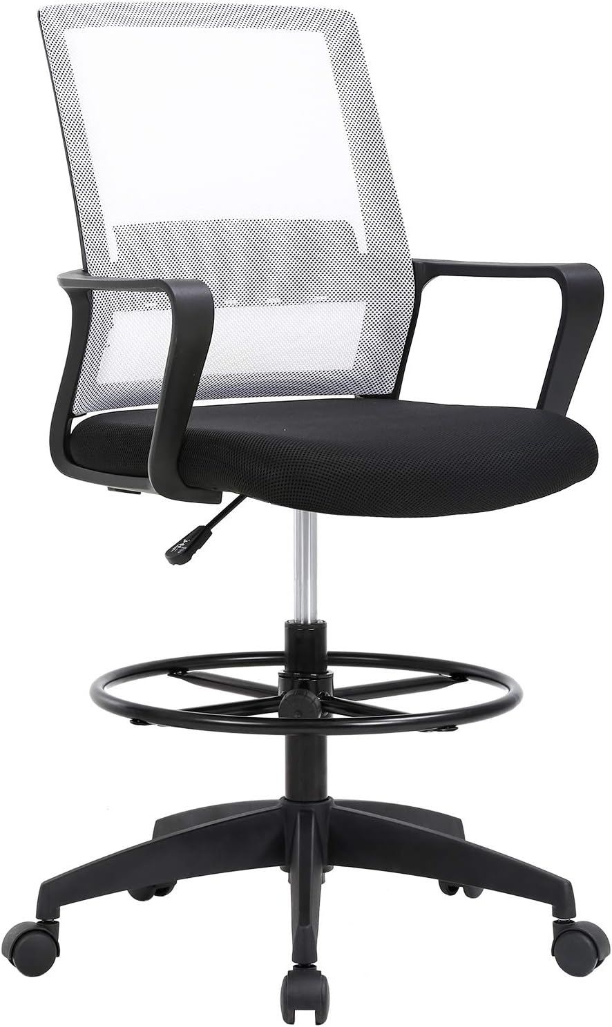 Drafting Chair with Adjustable Height and Lumbar Support