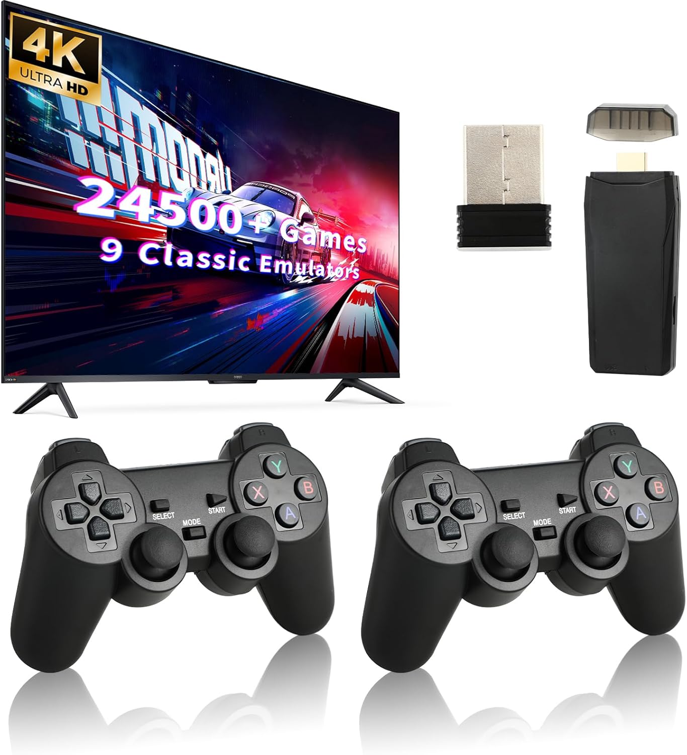 Retro Game Console with 24500 Games and 4K HDMI Output