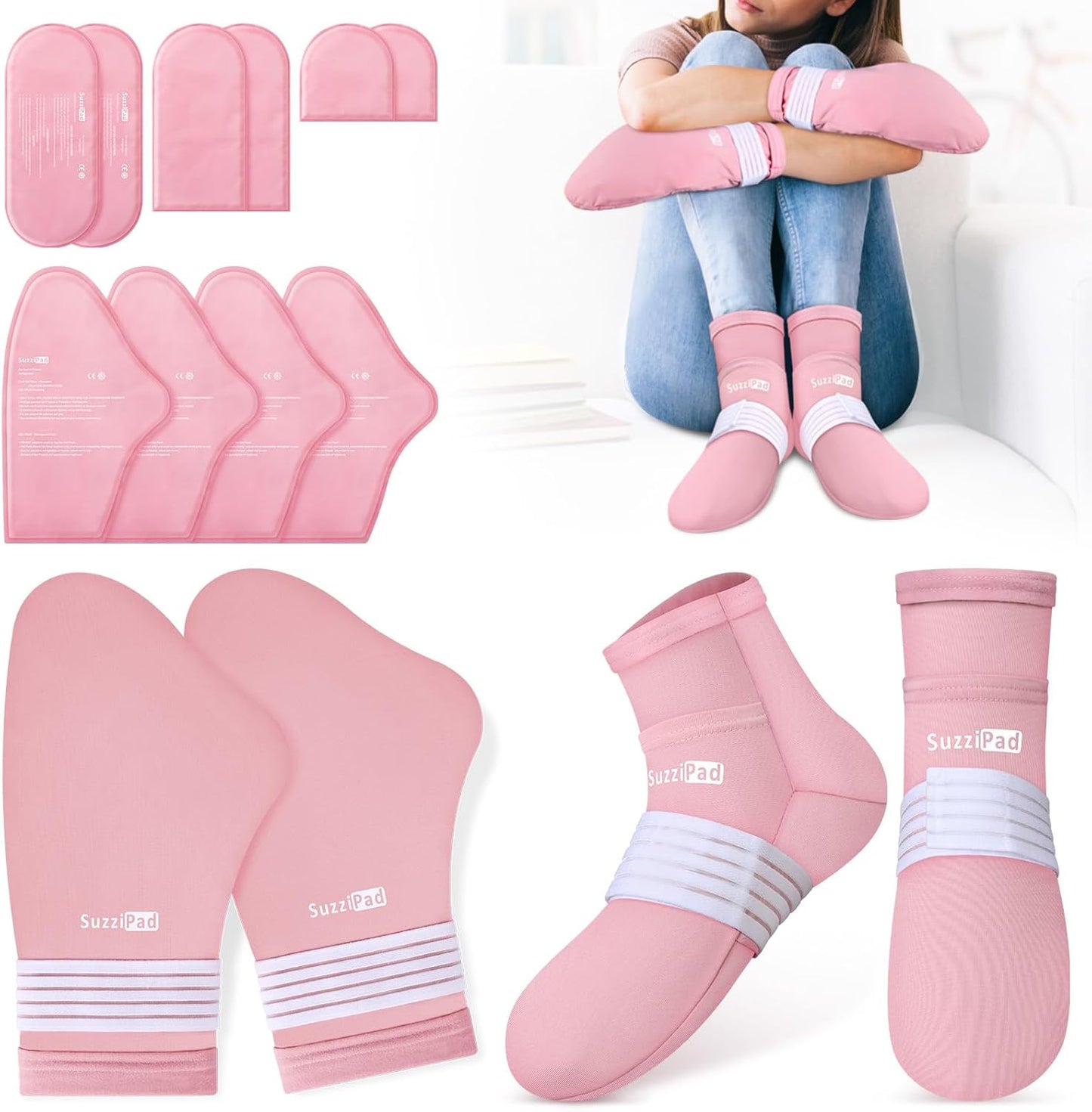 SuzziPad Cold Therapy Socks and Gloves for Chemotherapy Relief