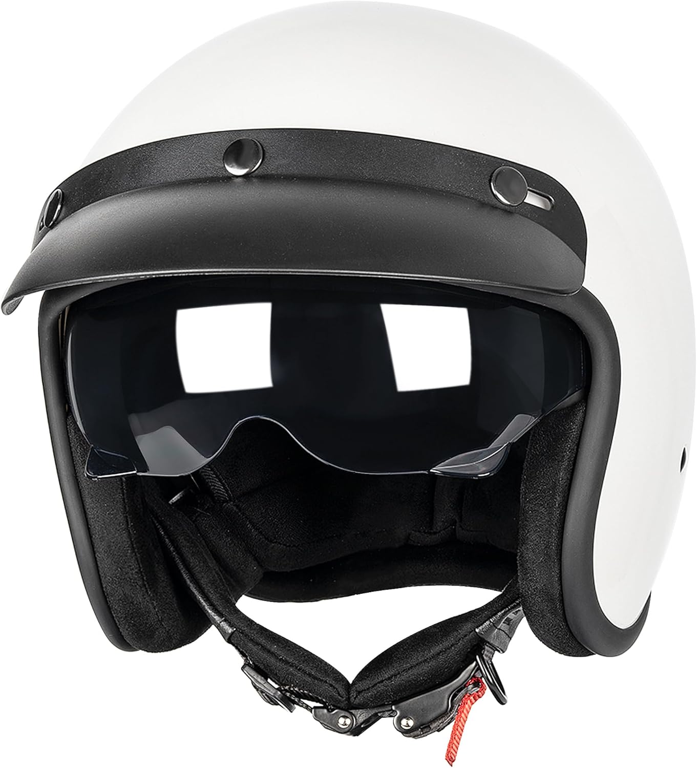 3/4 Open Face Retro Motorcycle Helmet for Vespa Riders