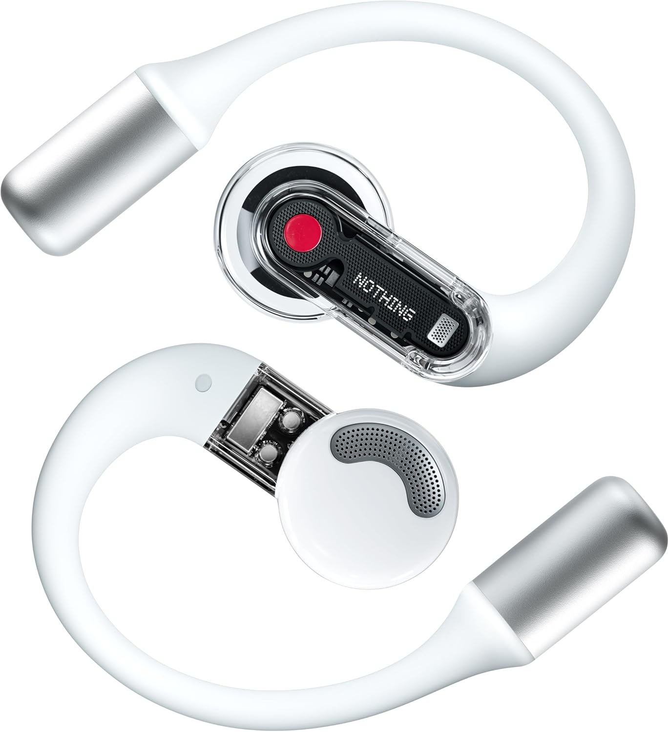 Cutting-Edge Open-Ear BT Earbuds, Clear Voice, Fast Charge