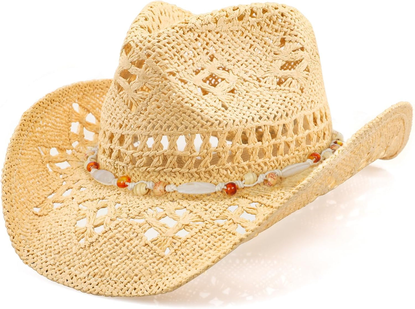 Stylish Cowboy Hats for Women and Men - Shapeable Brim Design