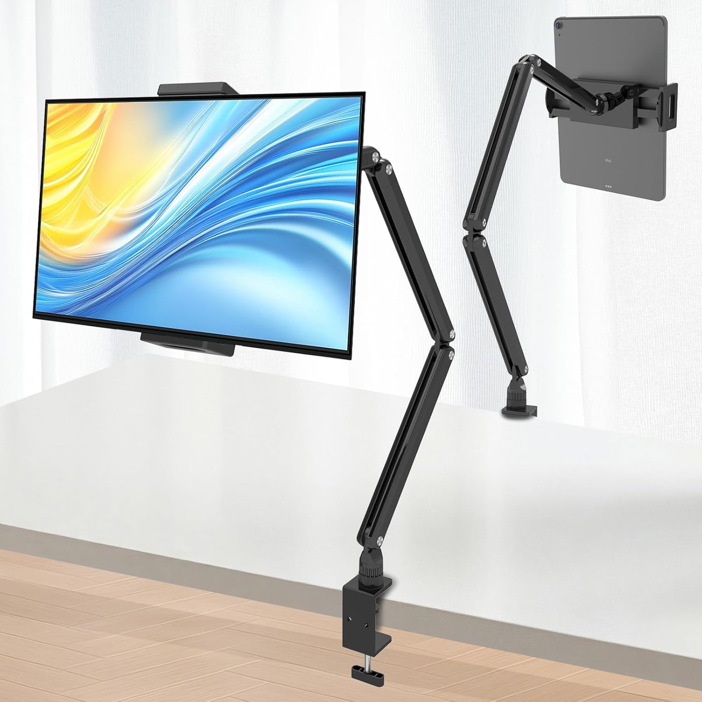 Tablet Stand for iPad: Adjustable Holder with Heavy-Duty Base
