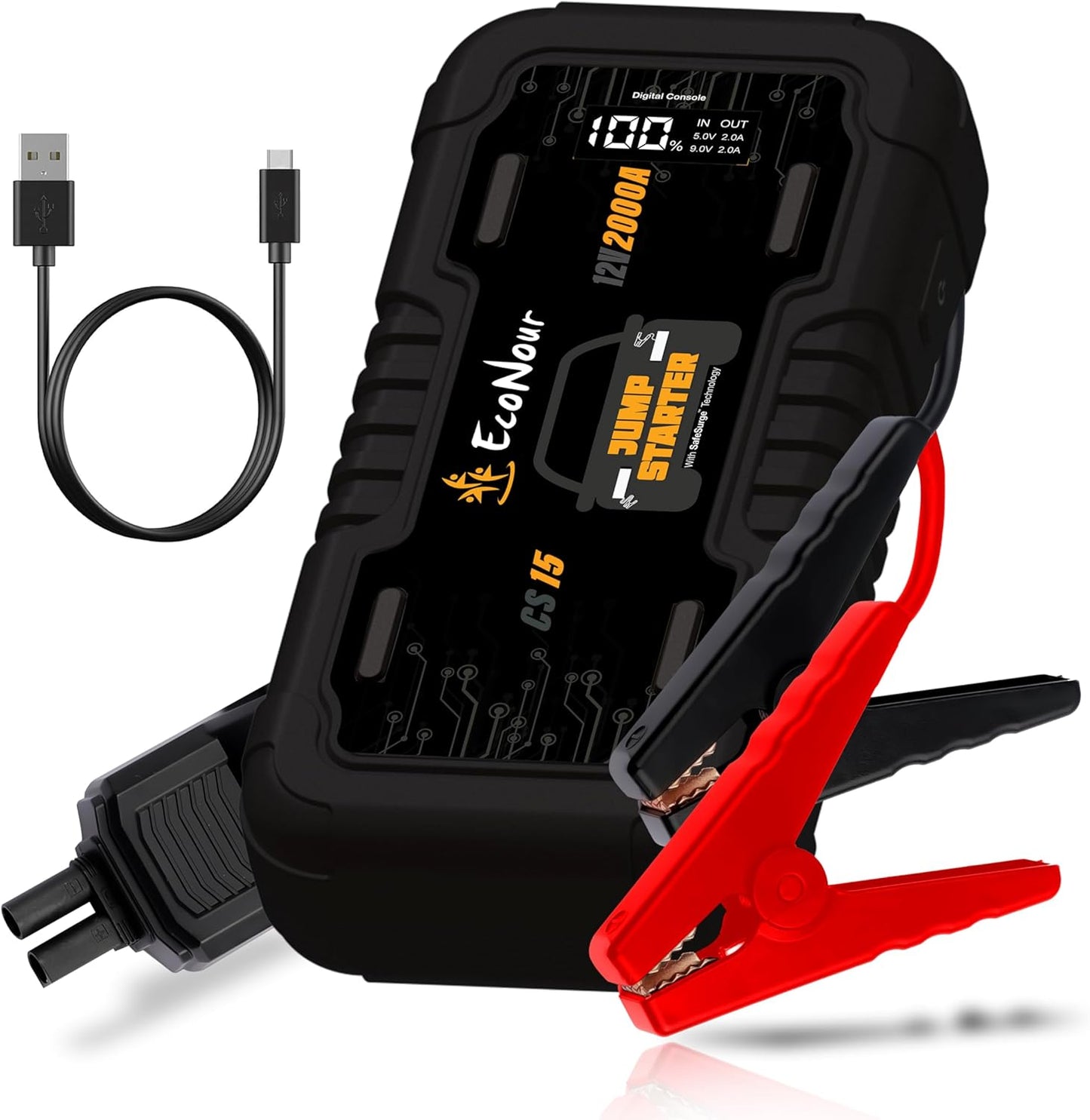 EcoNour 2000A Portable Car Jump Starter