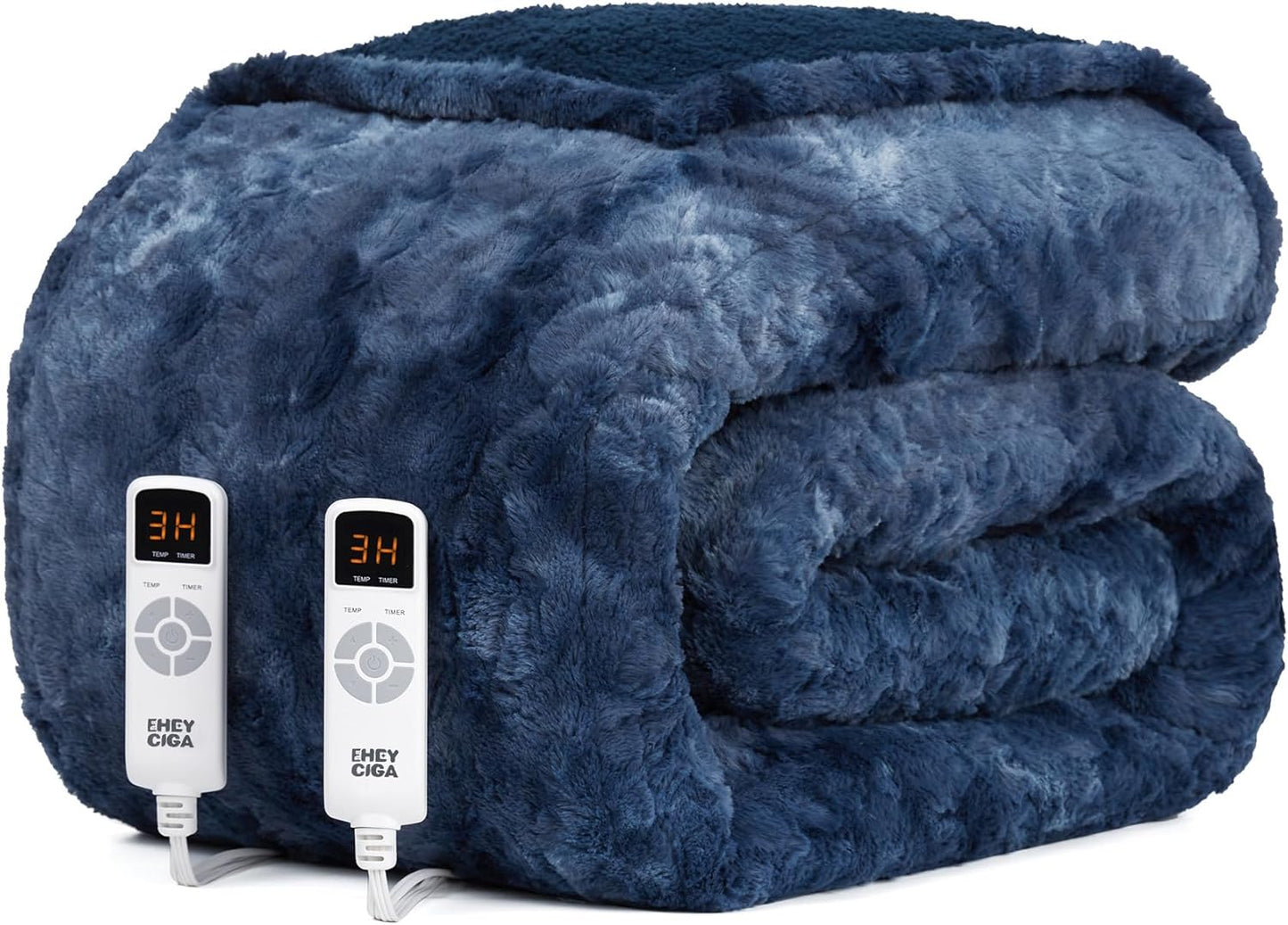 EHEYCIGA Electric Heated Blanket Queen Size for Ultimate Comfort