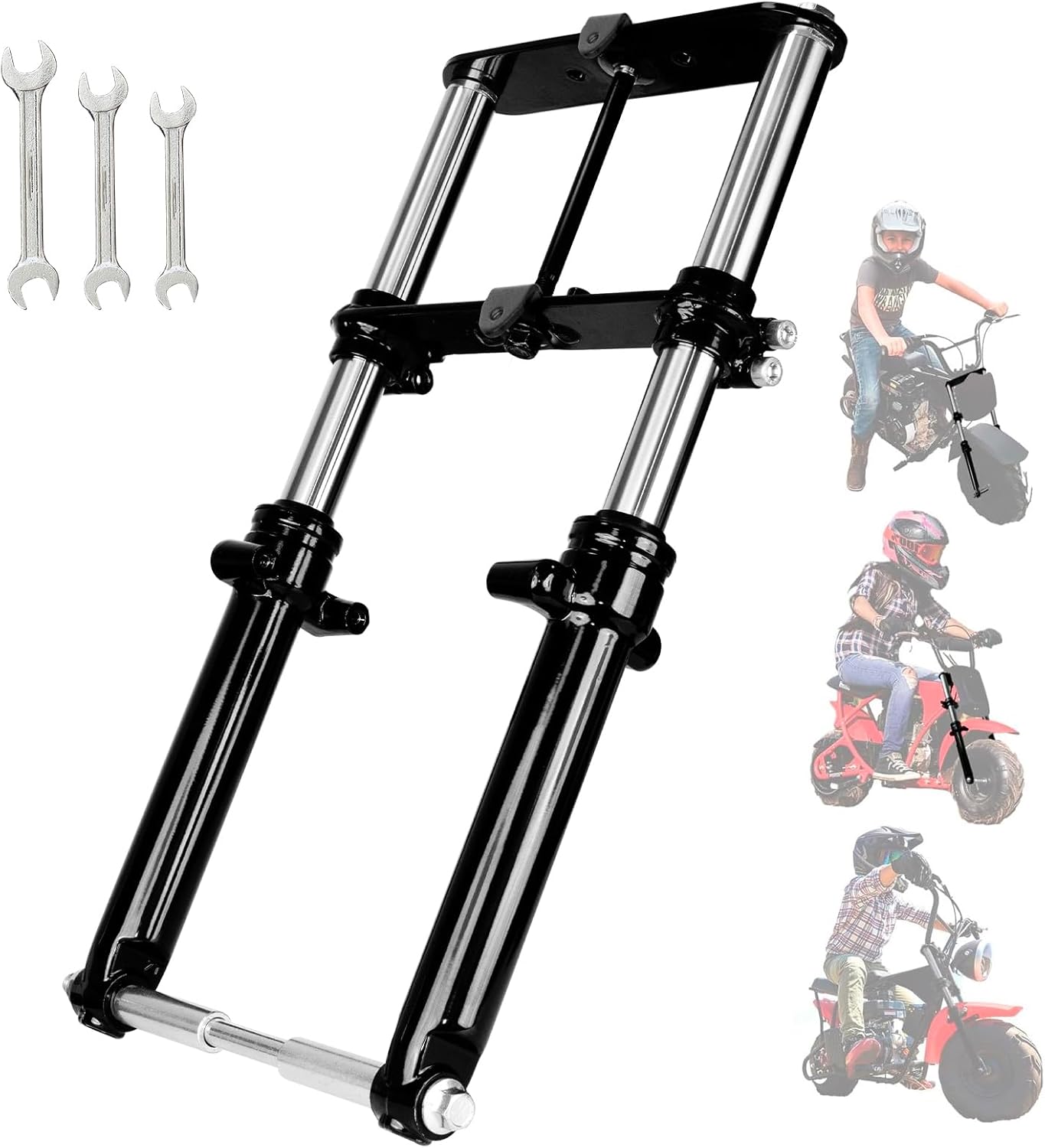 Minibike Suspension Kit - Front Forks with Hydraulic Shock Absorber