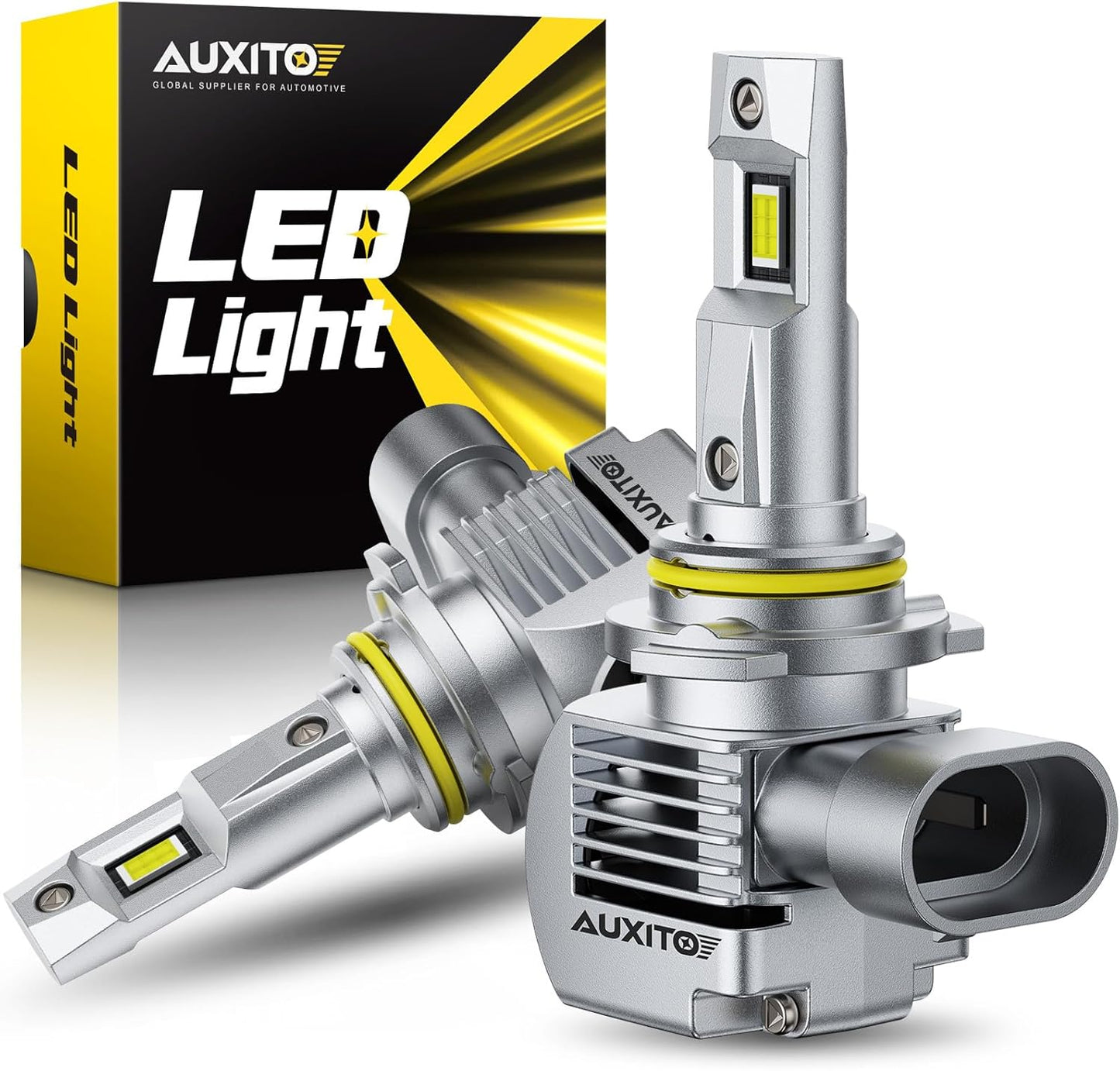 AUXITO 9005 LED Bulb: 1000% Brighter, Quick Install, Long Life