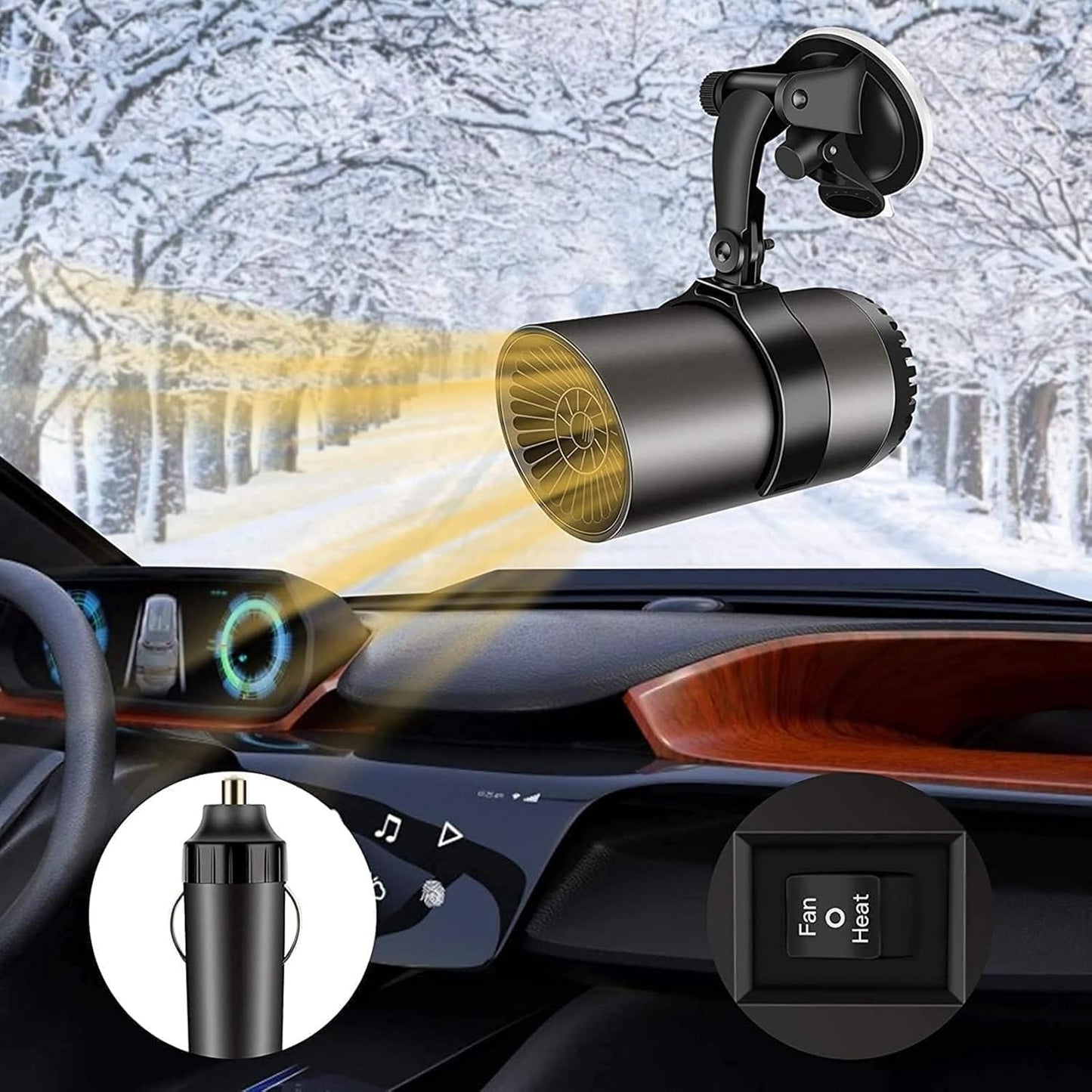 Fast Defrost & Defog Car Heater by WITIFIG